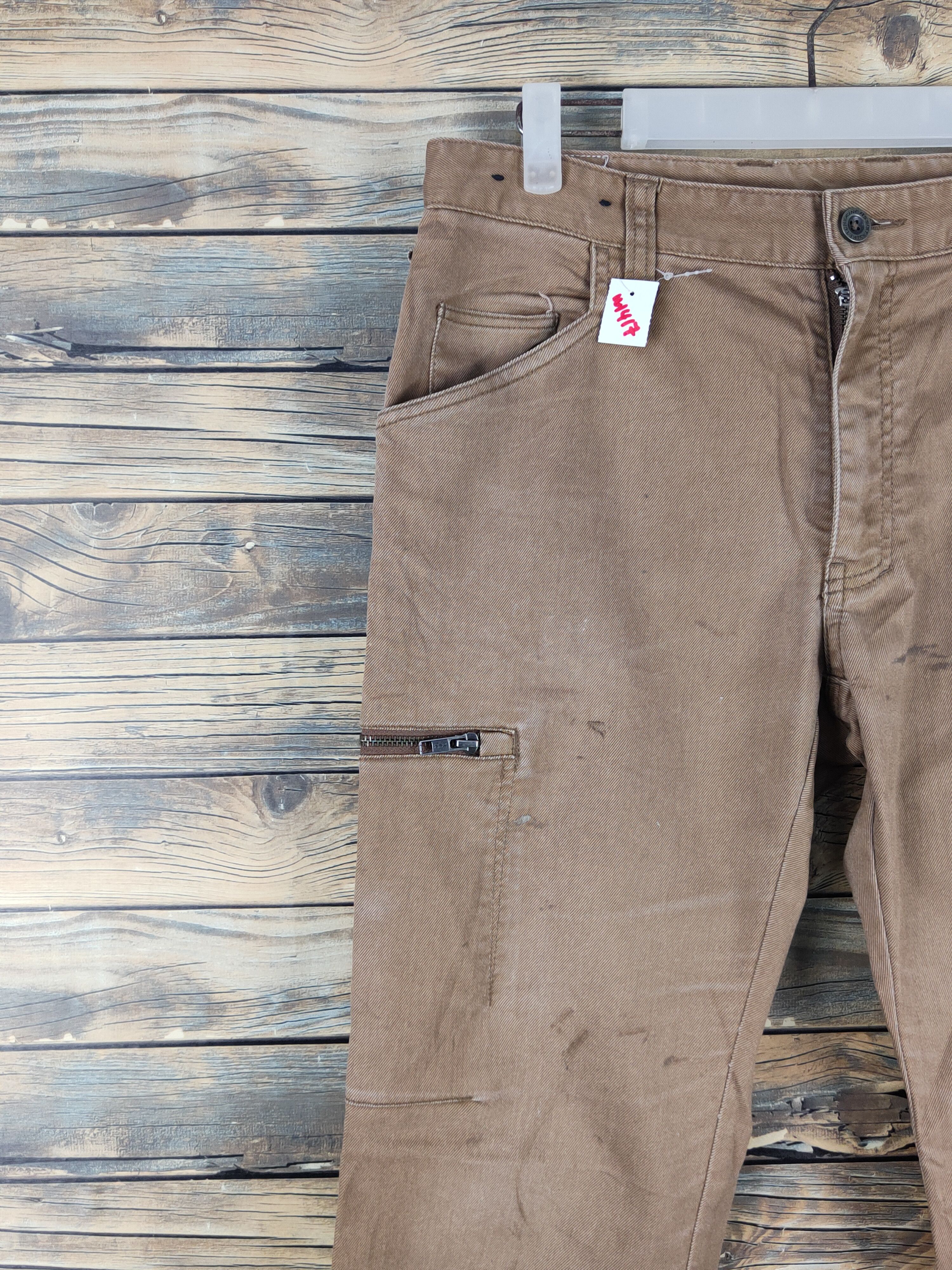 Japanese Brand Fine Assist Brown Multipocket Tactical Cargo Pants #W1417 Size US 32 / EU 48 - 3 Thumbnail