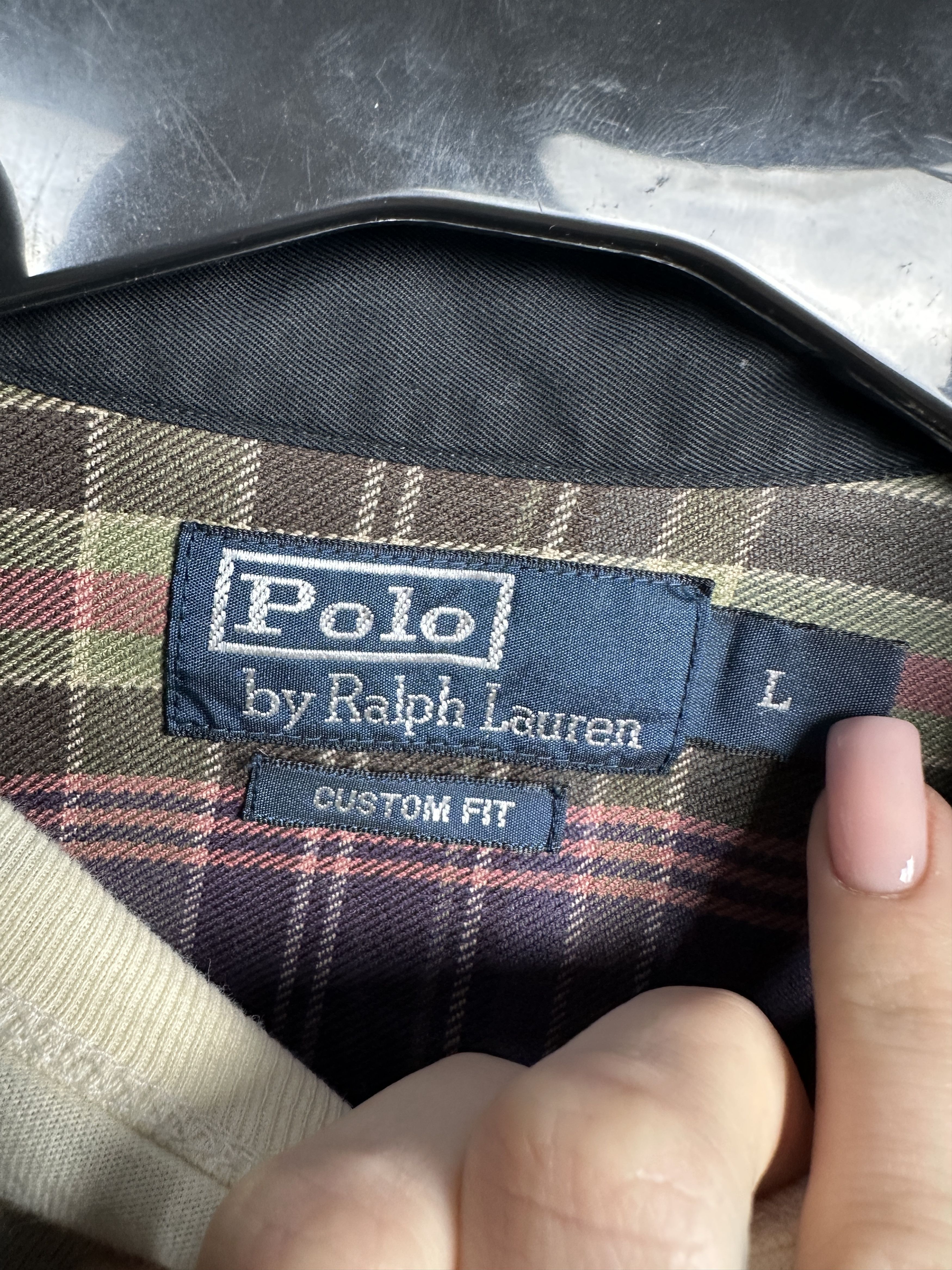 Polo Ralph Lauren Polo Ralph Lauren Vintage Mens Heavy Cotton Black Shirt Size US L / EU 52-54 / 3 - 3 Thumbnail
