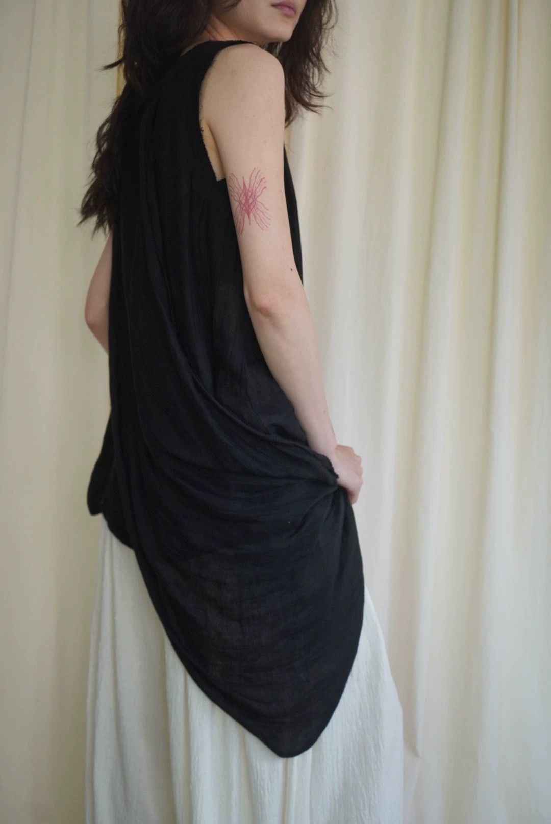 Yohji Yamamoto Yohji Yamamoto 2000s Linen Suspender Sleeveless Top Size ONE SIZE - 6 Thumbnail