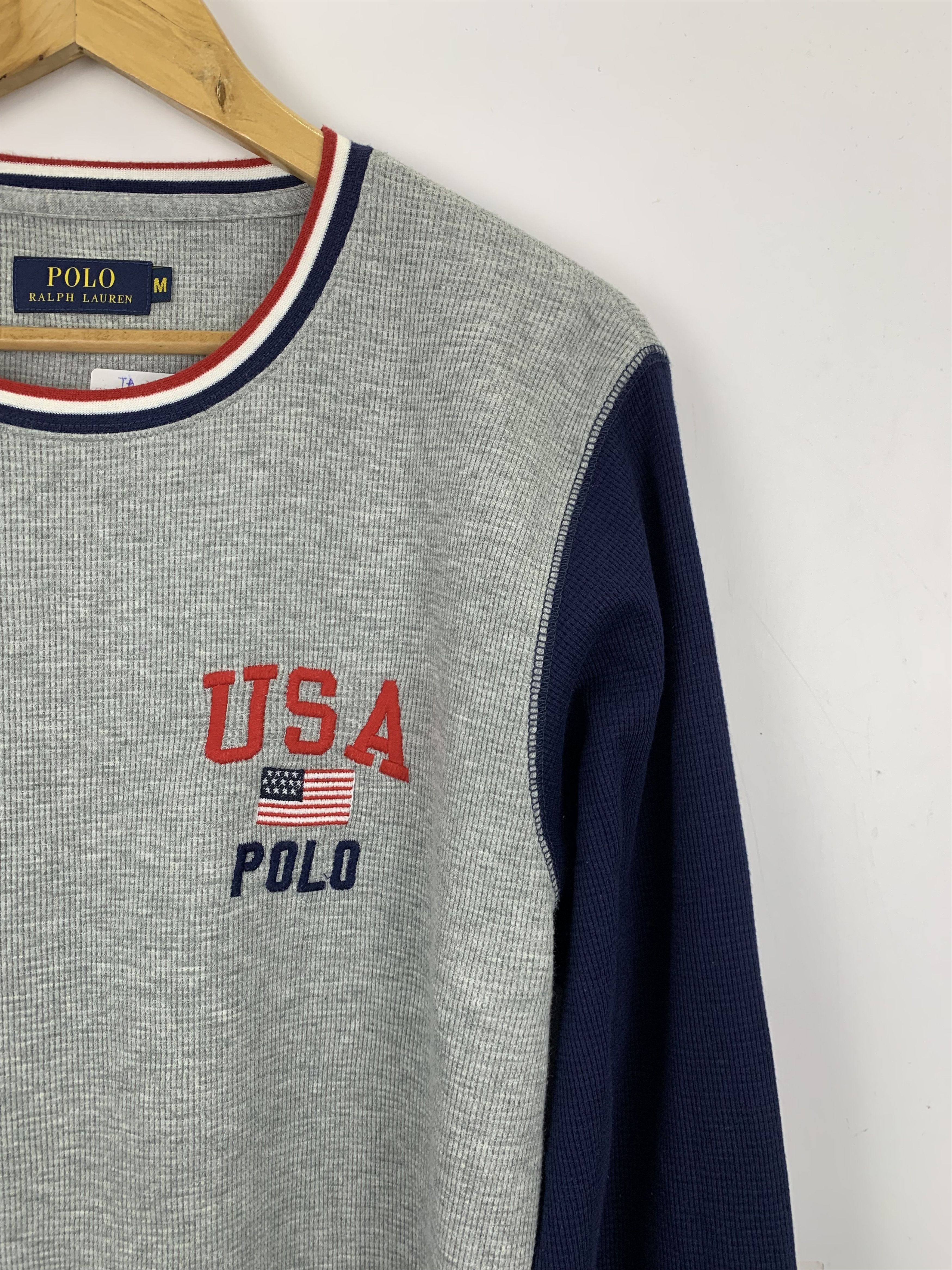 Polo Ralph Lauren × Vintage Vintage Polo Ralph Lauren Long Sleeve Tee TA0028 Size US M / EU 48-50 / 2 - 7 Thumbnail
