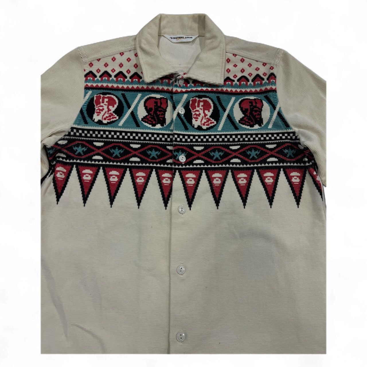 Bape Vintage A Bathing Apa General tribal pattern Size US S / EU 44-46 / 1 - 5 Thumbnail