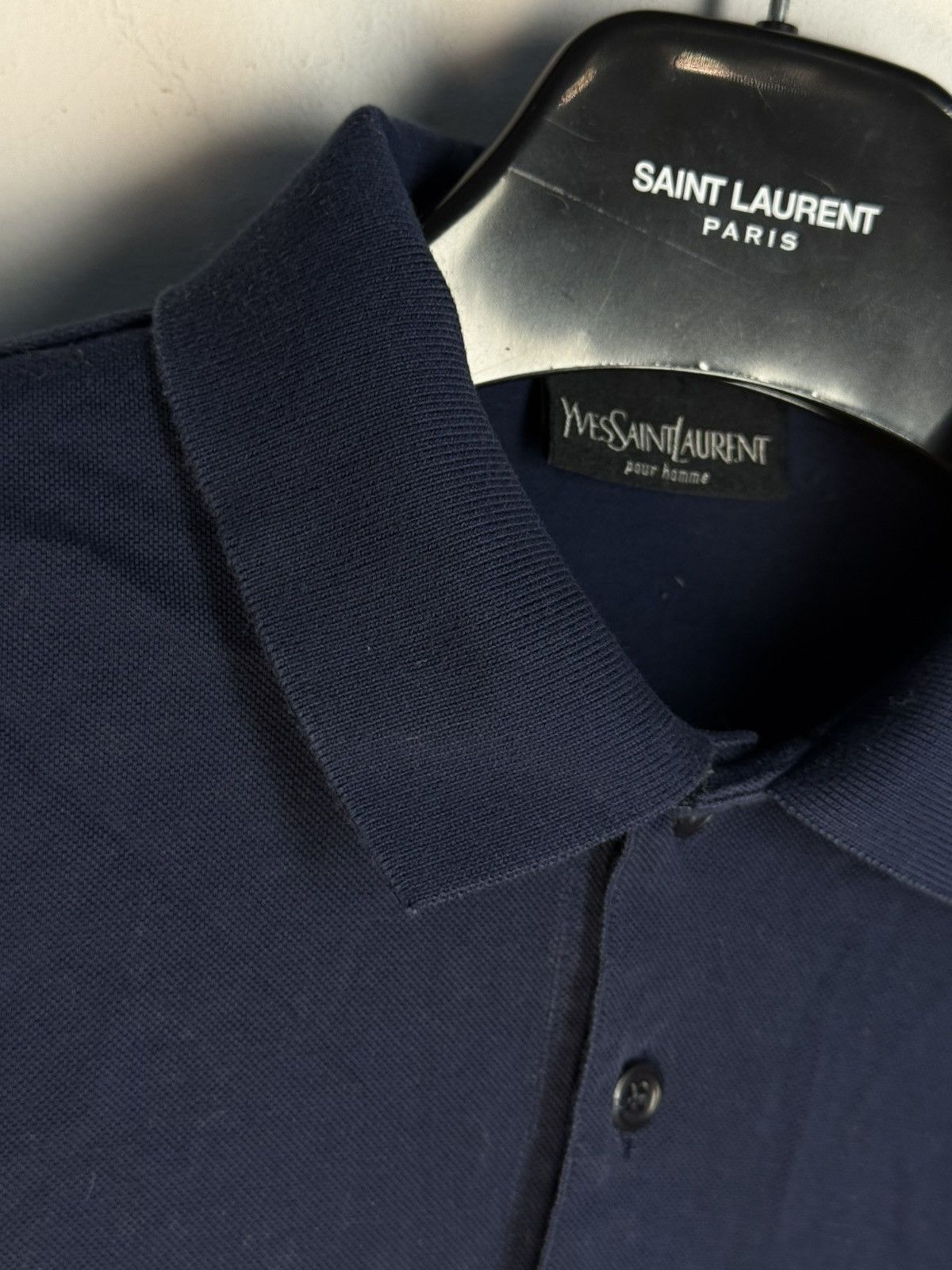 Yves Saint Laurent 🇮🇹90s YSL Sweatshirt 1/4 Button Up Vintage Crewneck collar Size US M / EU 48-50 / 2 - 9 Thumbnail