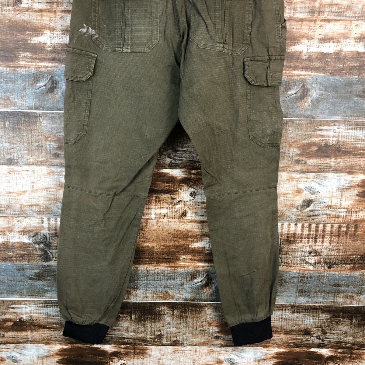 Japanese Brand Tora Green Cargo Multipocket Joggers Pants #A2533 Size US 28 / EU 44 - 18 Thumbnail