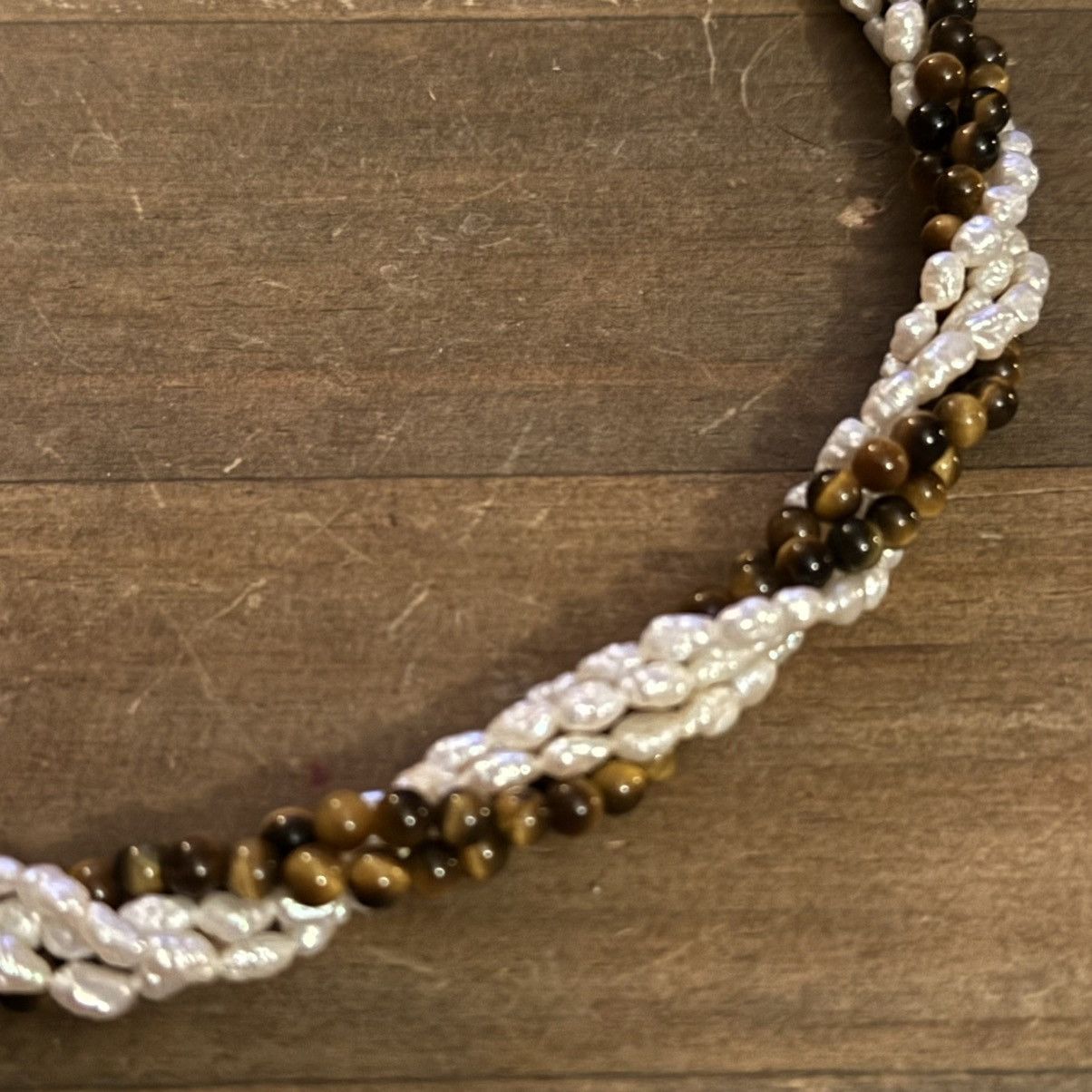 Other Multi strand freshwater pearls and tigers eye bead necklace Size ONE SIZE - 3 Thumbnail