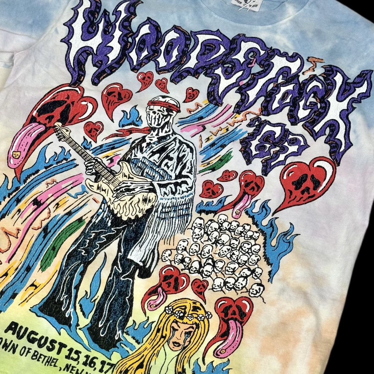 Band Tees × Warren Lotas warren lotas woodstock 69 tie dye tee shirt RARE hendrix Size US XXL / EU 58 / 5 - 2 Thumbnail