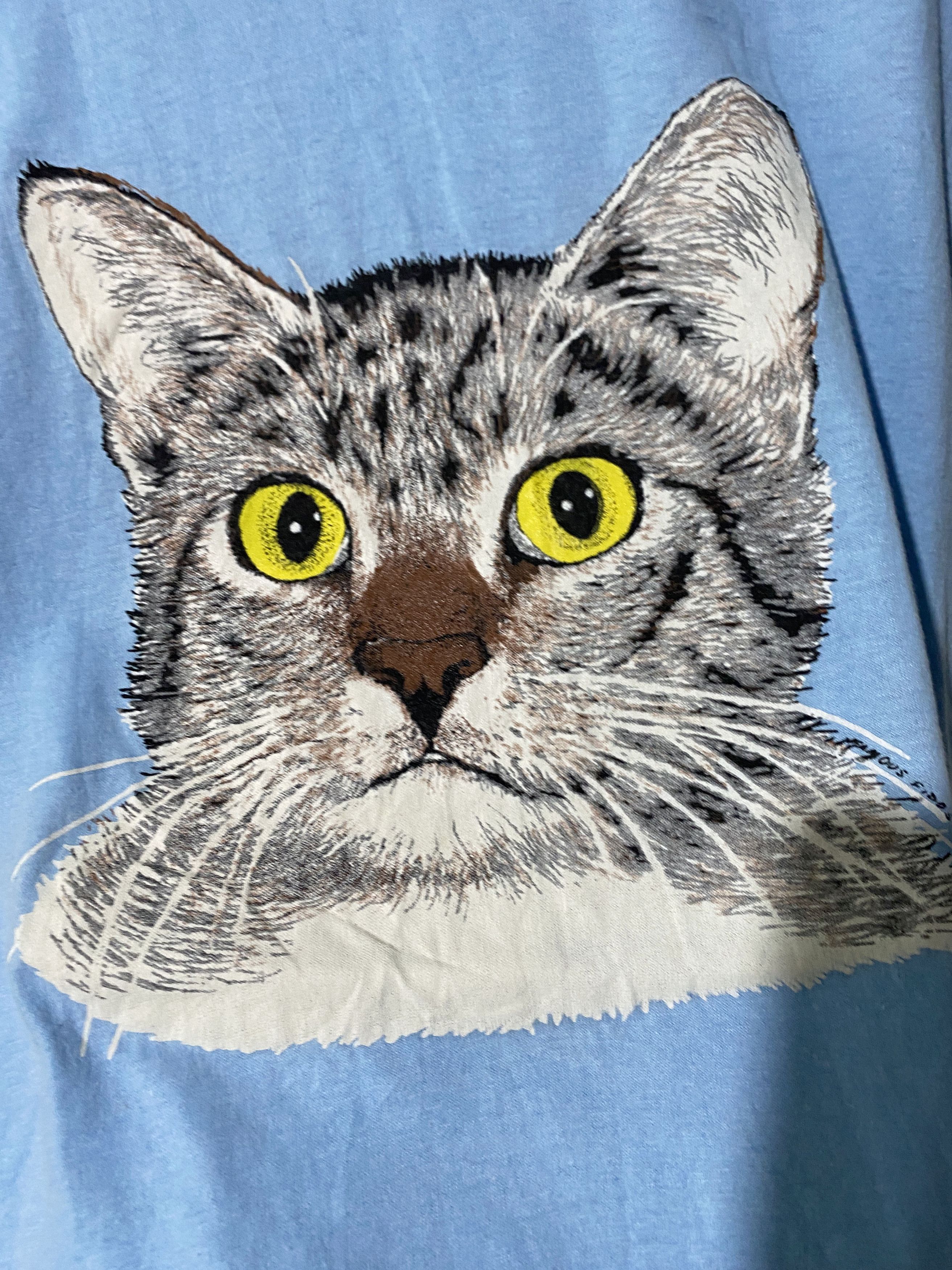 Vintage Vintage 90s Cat Shirt Size US L / EU 52-54 / 3 - 2 Thumbnail