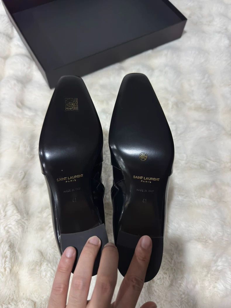 Saint Laurent Paris Saint Laurent Paris Black gold boots men's boots Size US 8 / EU 41 - 6 Thumbnail