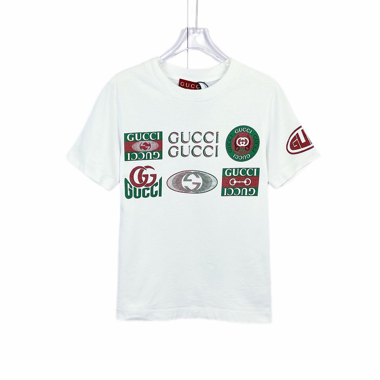 Gucci Gucci Multi Logo Print T-Shirt Size XS Size US XS / EU 42 / 0 - 1 Thumbnail