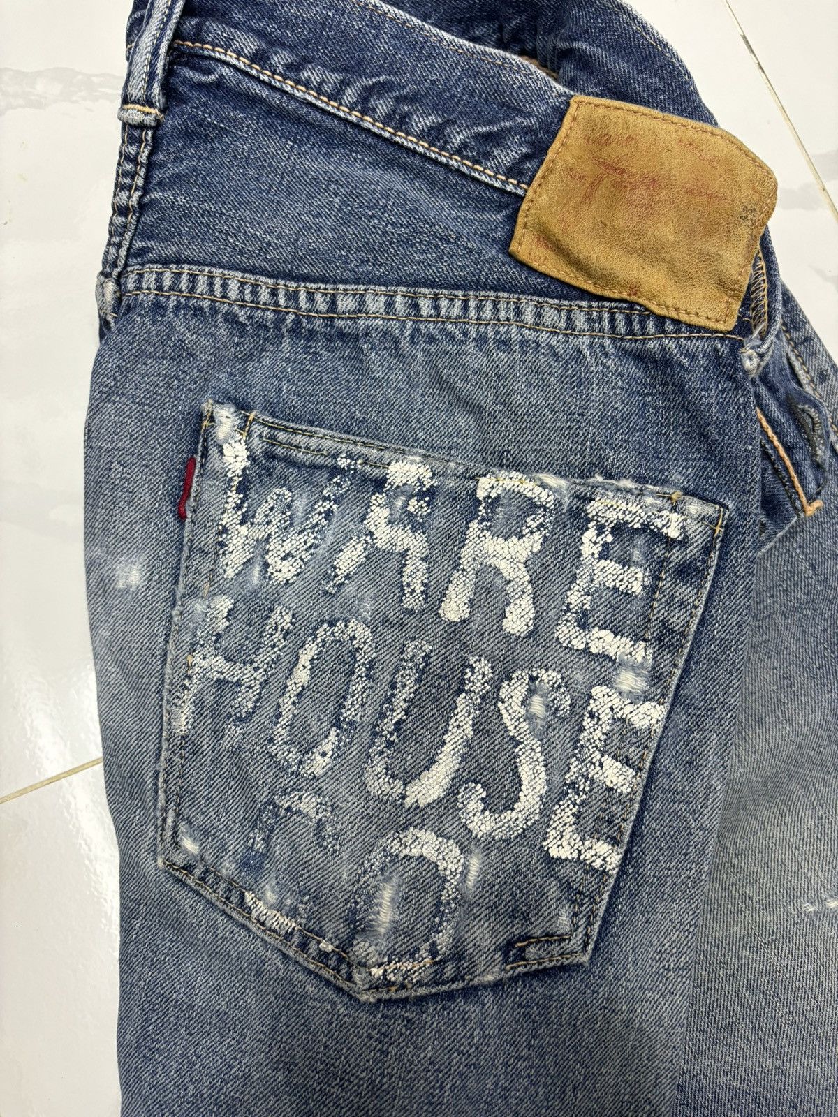 Kapital Warehouse Selvedge Denim Jeans Distressed Denim Size US 32 / EU 48 - 12 Thumbnail