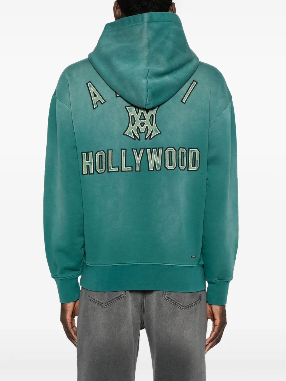 Amiri o1h1sh10525 Ma Hollywood Hoodie in Teal Green Size US XS / EU 42 / 0 - 4 Thumbnail
