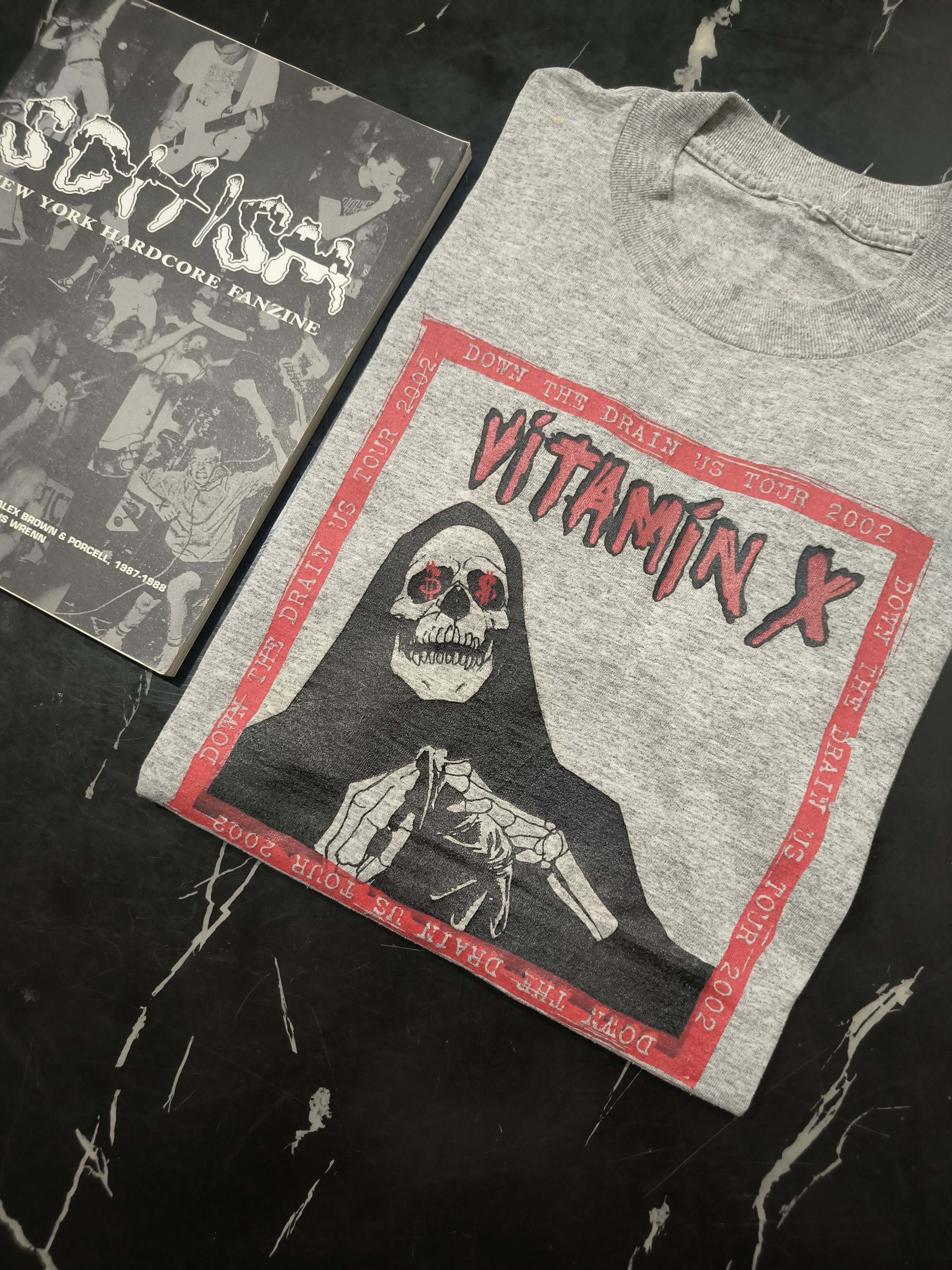 Band Tees Vintage Vitamin X "Dow the drain" 2002 tour t shirt Size US S / EU 44-46 / 1 - 1 Thumbnail