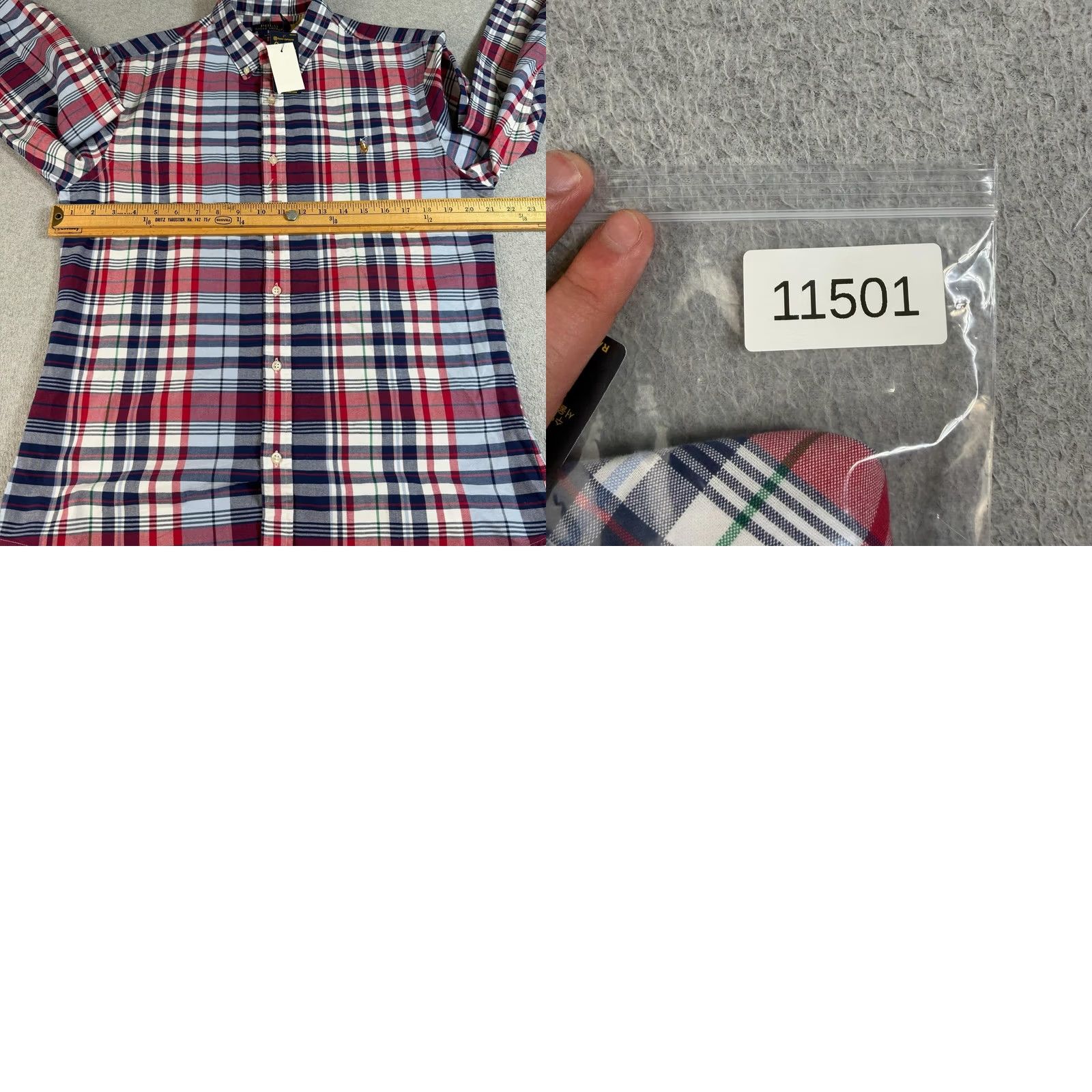 Polo Ralph Lauren Polo Ralph Lauren Shirt Men L Blue Plaid Long Sleeve Button Slim Fit Heritage Size US L / EU 52-54 / 3 - 8 Thumbnail