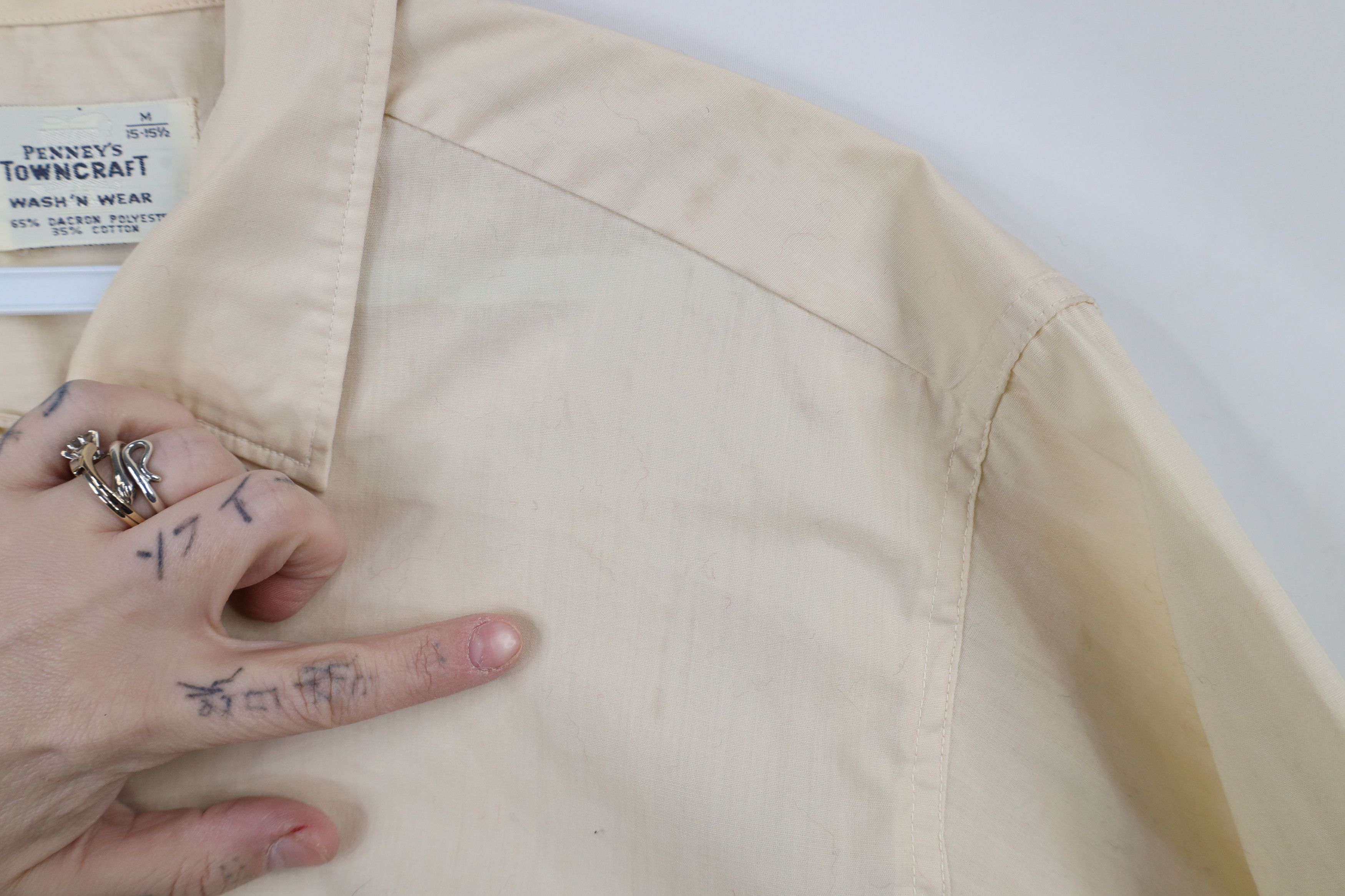 Vintage Vintage 50s 60s Rockabilly Looped Collar Button Shirt USA Size US M / EU 48-50 / 2 - 7 Thumbnail