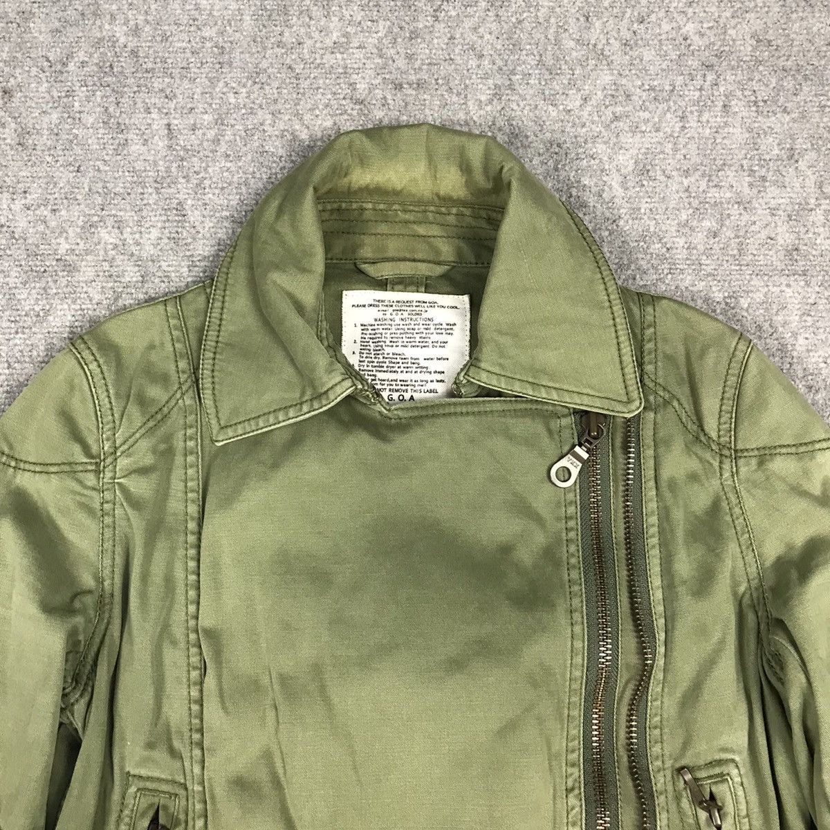 If Six Was Nine × Japanese Brand × Le Grande Bleu (L.G.B.) G.O.A JAPAN GREEN MILITARY CROPPED JACKET Size US XS / EU 42 / 0 - 2 Thumbnail