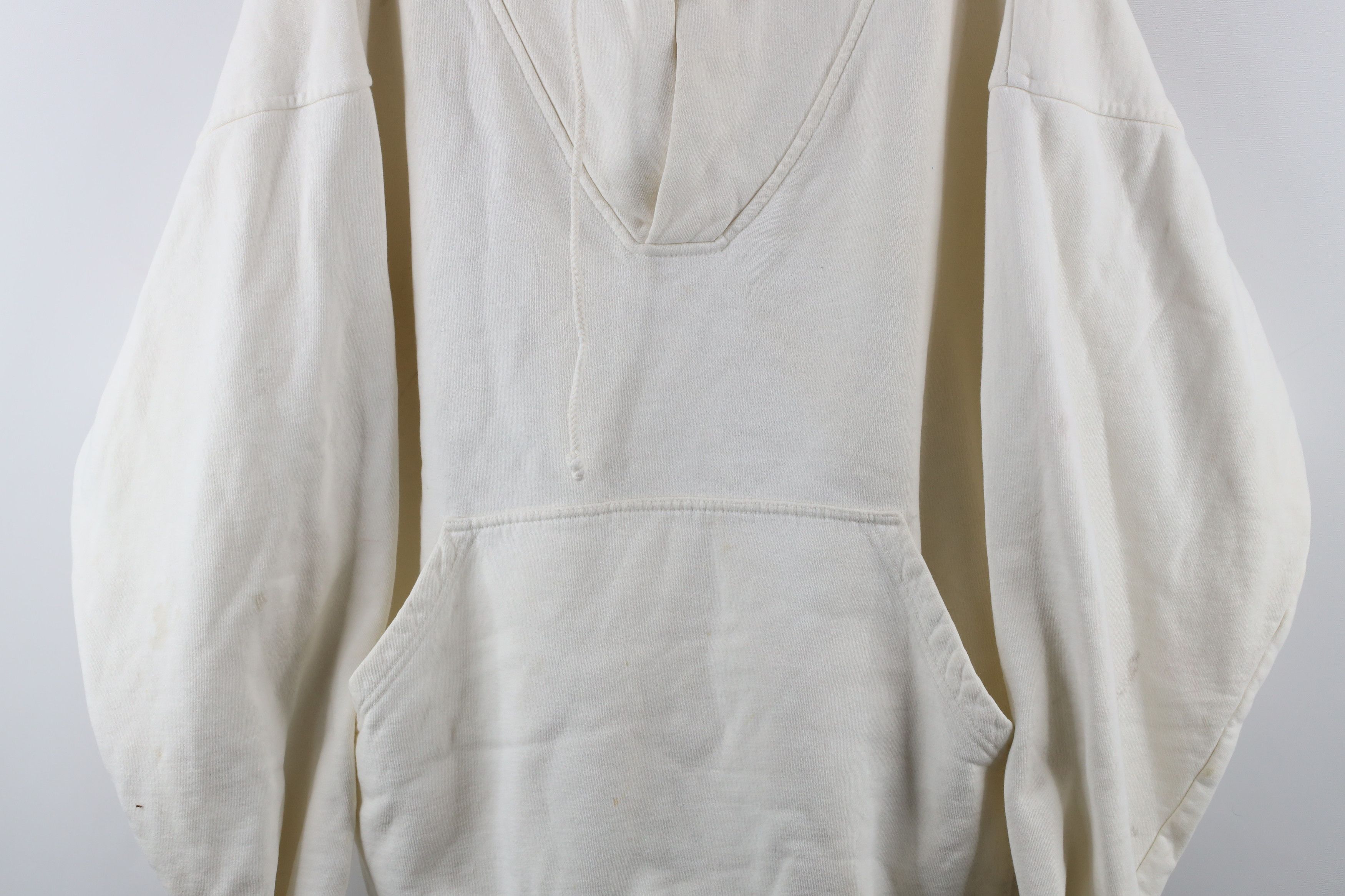 Vintage Vintage 90s Baggy Ohio State University Hoodie White USA Size US L / EU 52-54 / 3 - 3 Thumbnail