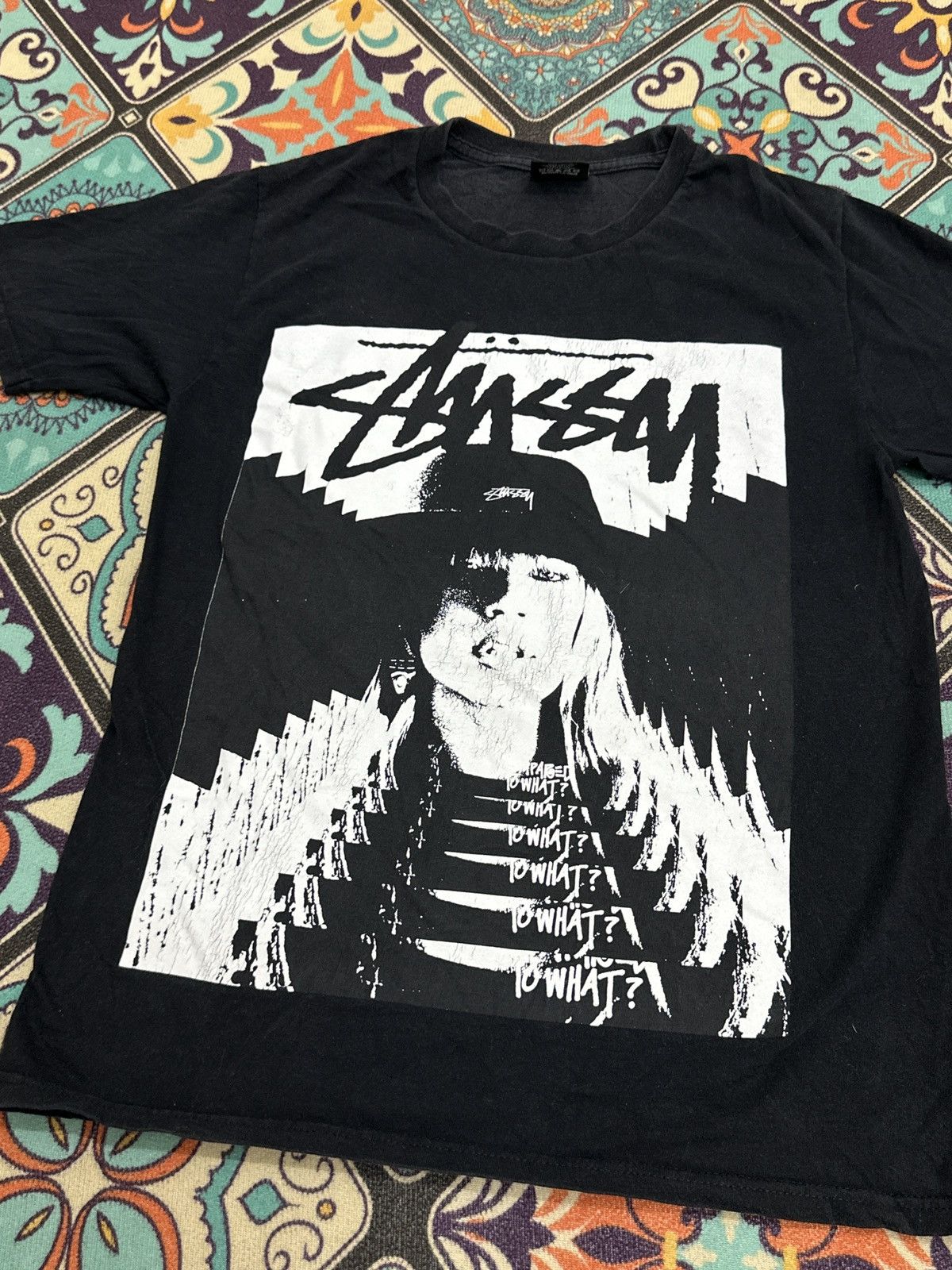 Stussy Stussy x Laura Tunnel Black T-Shirt Size US S / EU 44-46 / 1 - 2 Thumbnail