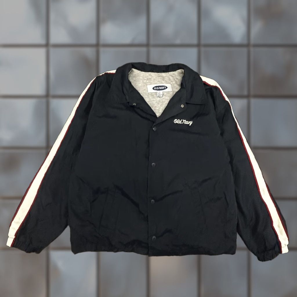 Old Navy Vintage Old Navy Jacket Mens M Blue Snap Front Windbreaker Stitched Chain 80s Retro Casual Size US M / EU 48-50 / 2 - 1 Thumbnail