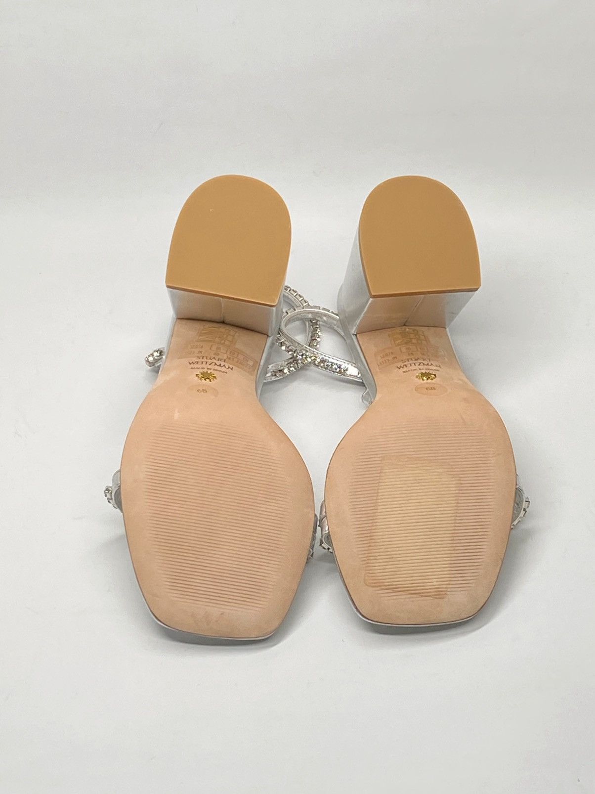 Stuart Weitzman Stuart Weitzman Embellished Metallic Leather Sandals size 6 Size US 6 / IT 36 - 10 Thumbnail