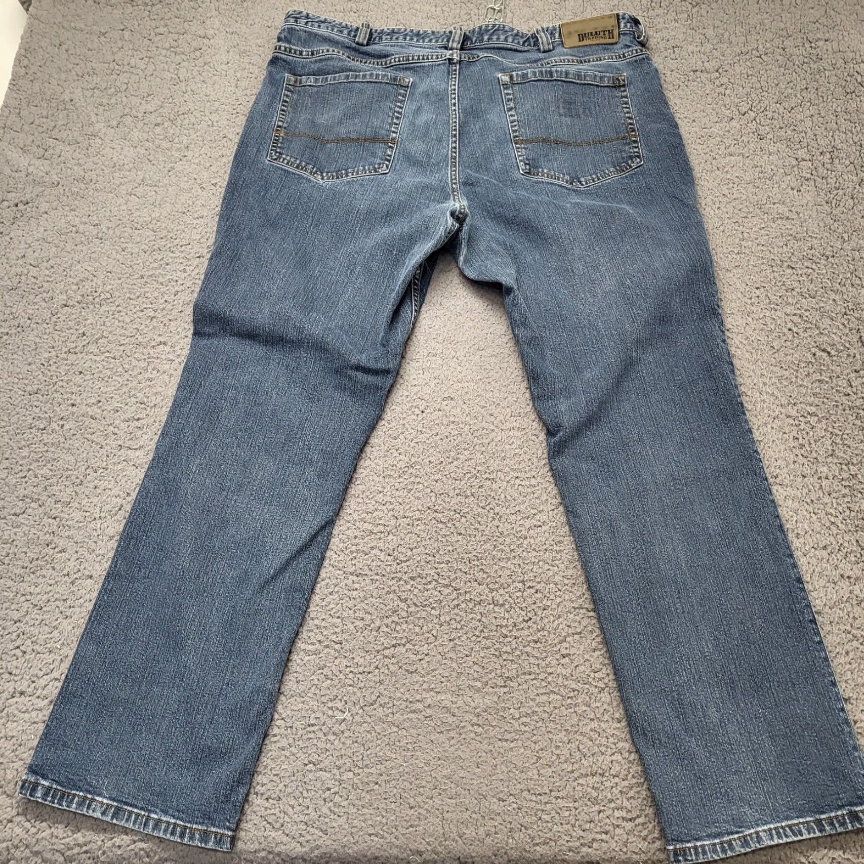 Duluth Trading Company Duluth Trading Company Jeans Men’s 40x32 Trim Fit Denim Blue 99% Cotton Pocket Zipper Button Logo Vintage No Mens XS? Wait. Size US 40 / EU 56 - 4 Thumbnail