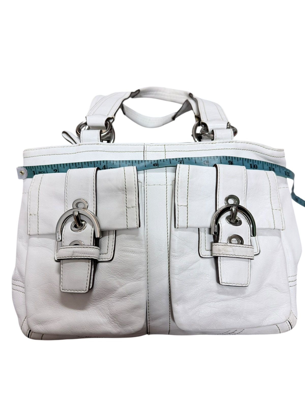 Coach Coach Hamilton Hobo Leather White Bag Size ONE SIZE - 12 Thumbnail