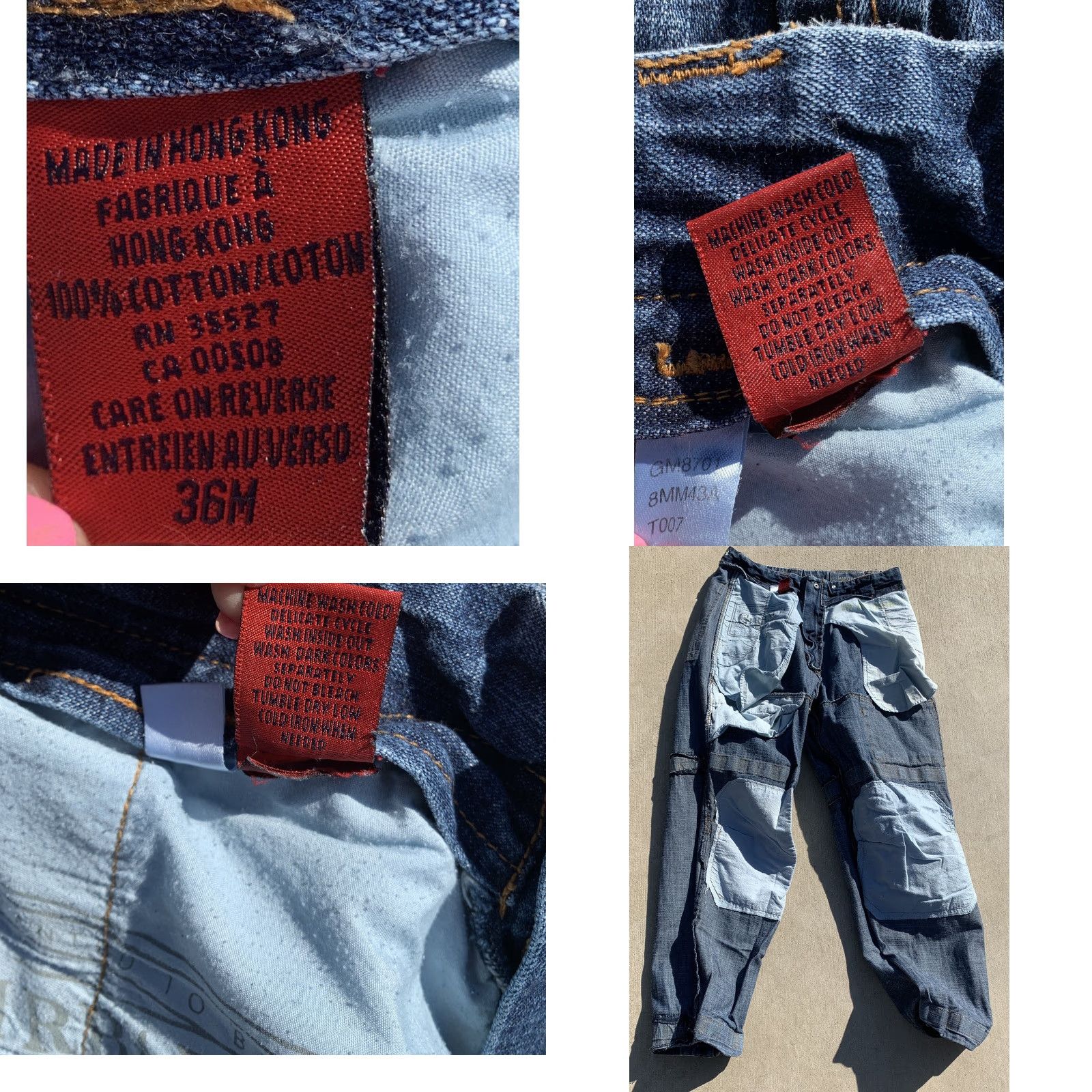 Vintage VINTAGE Girbaud Jeans Strap 36 M 90s Hip Hop Denim Cotton Blue Jeans Mens Size 36 See Pics Pockets Button Zip Relaxed Vintage See Measurements Size US 36 / EU 52 - 11 Thumbnail