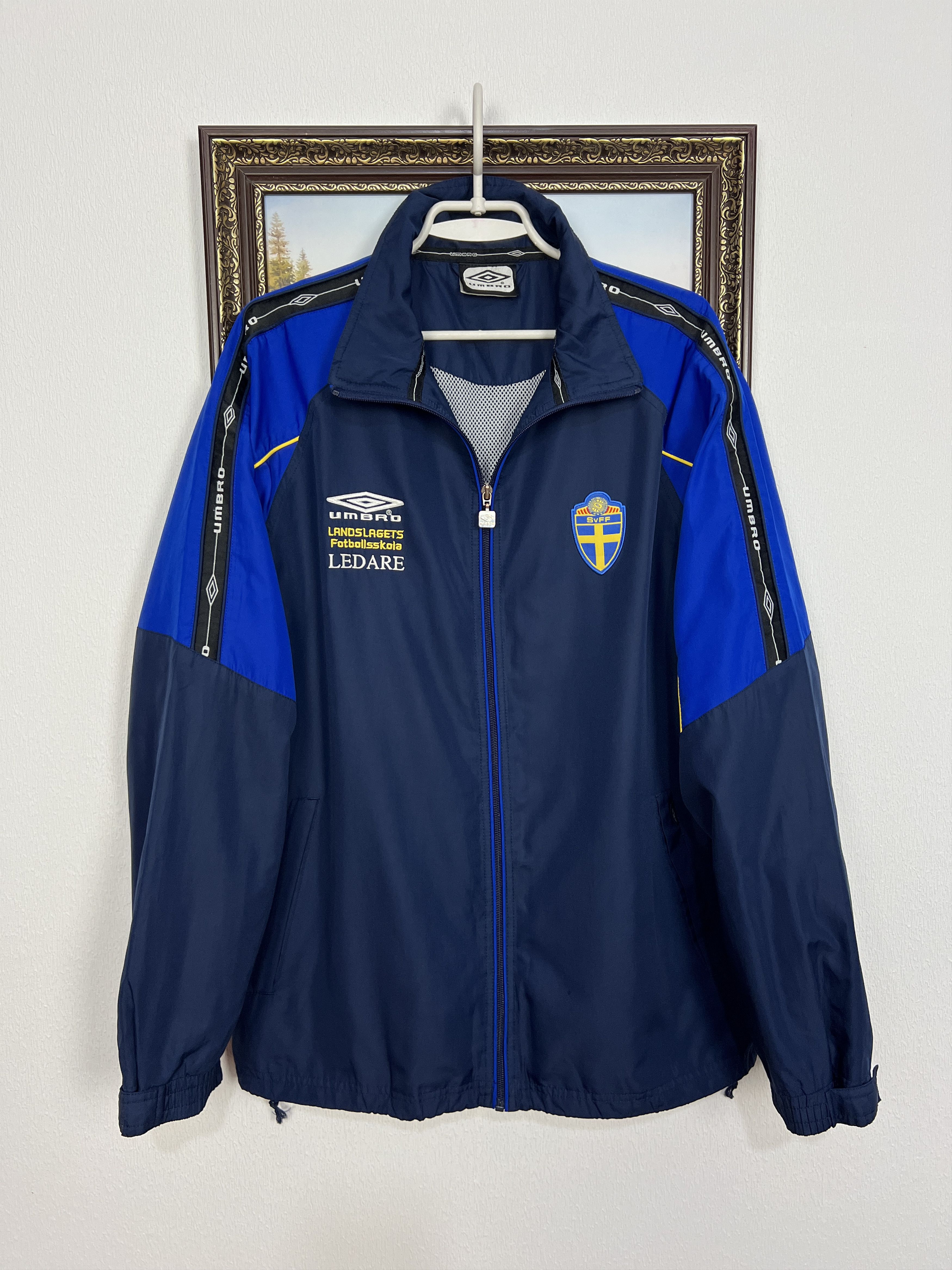 Umbro Vintage Sweden Football Jacket Soccer Track Top National Size US L / EU 52-54 / 3 - 1 Thumbnail