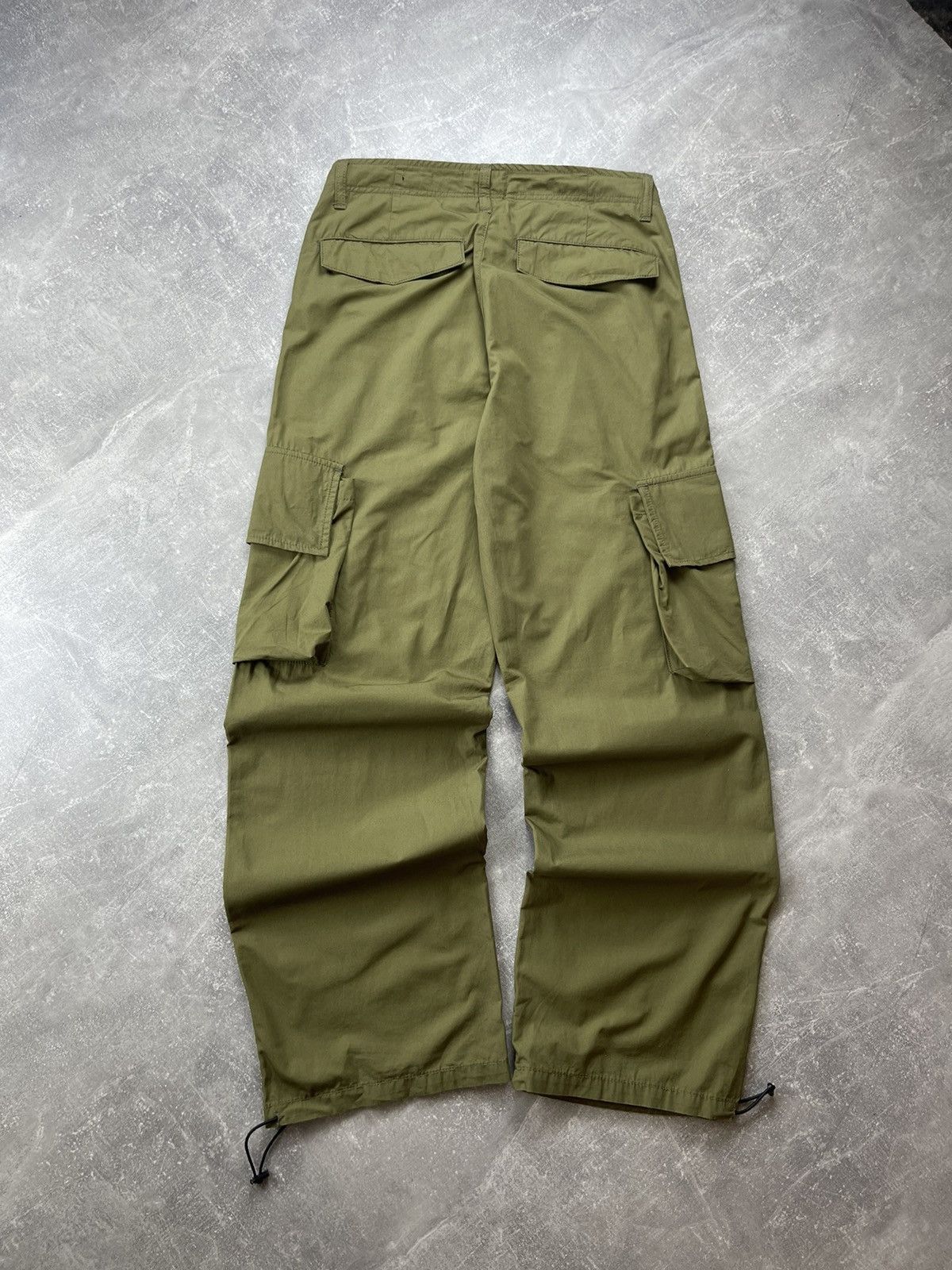 Other EIGHTYFIVE Wide Leg Cargo Olive Green Utility Military Pants Size US 31 - 6 Thumbnail