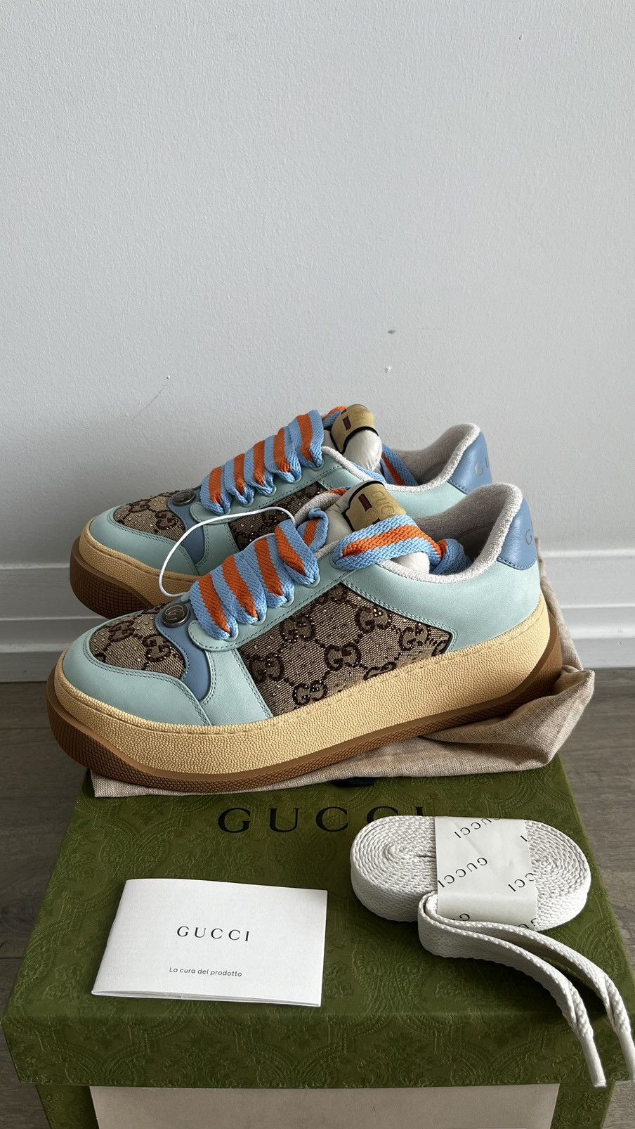 Gucci Gucci womens sneakers crystal Size US 7.5 / IT 37.5 - 1 Thumbnail