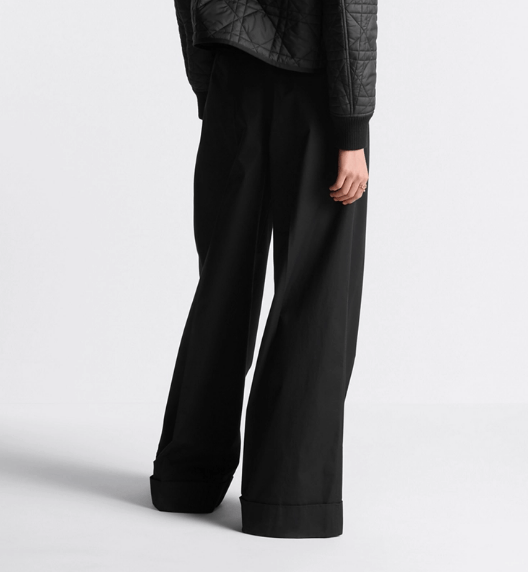 Dior o1w1db10925 447P72 Wide-Leg Pant in Black Size 27" / US 4 / IT 40 - 6 Thumbnail