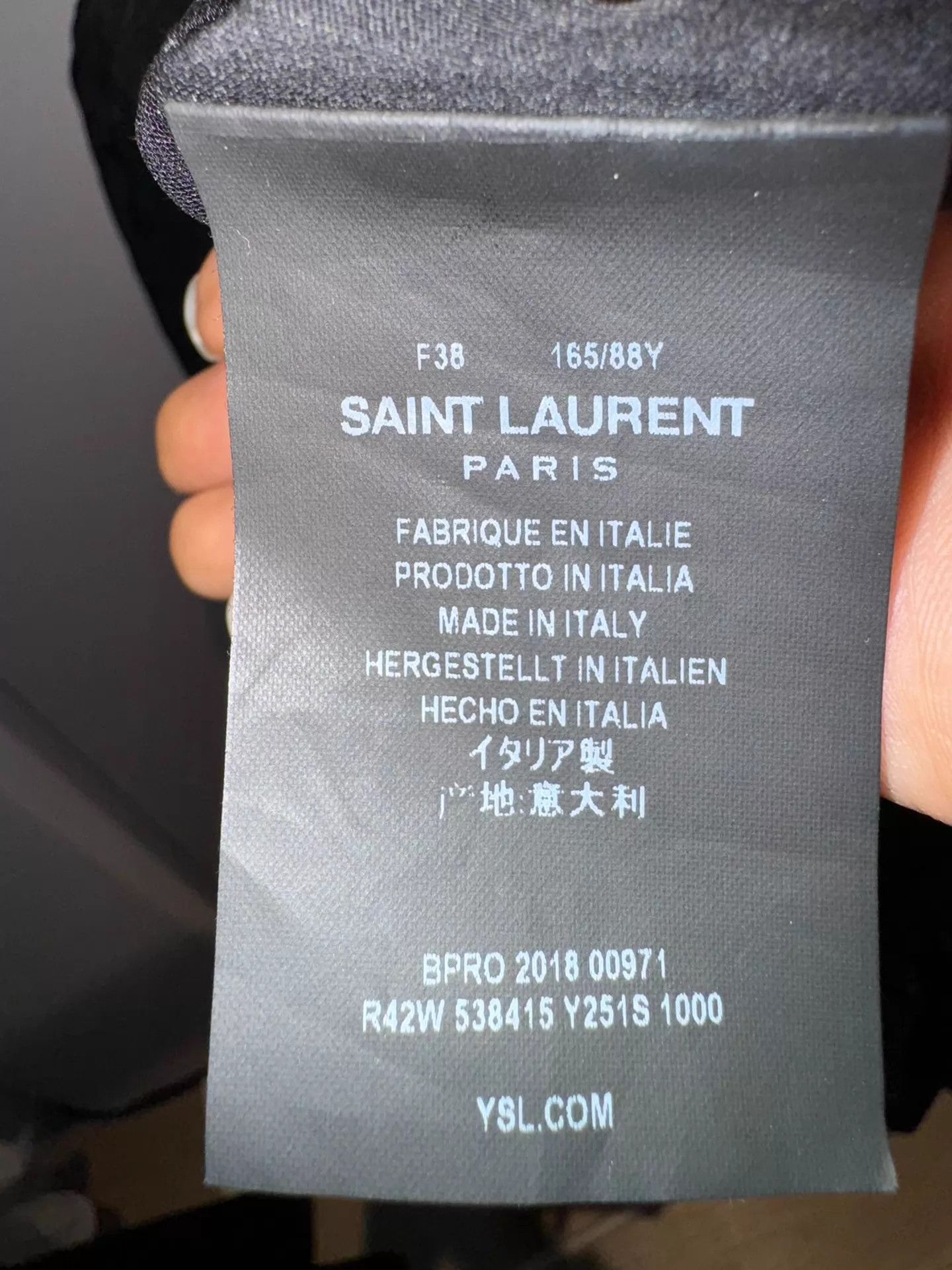 Saint Laurent Paris Saint Laurent 18SS Backless Ruffled Collar Silk Dress 38 Size XS / US 0-2 / IT 36-38 - 5 Thumbnail