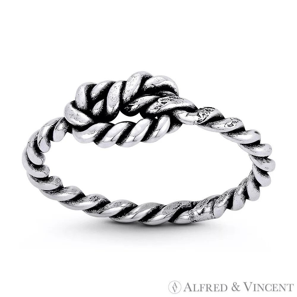 Other Twist-Rope Overhand Love Knot Charm Sailor's Ring Size ONE SIZE - 1 Preview