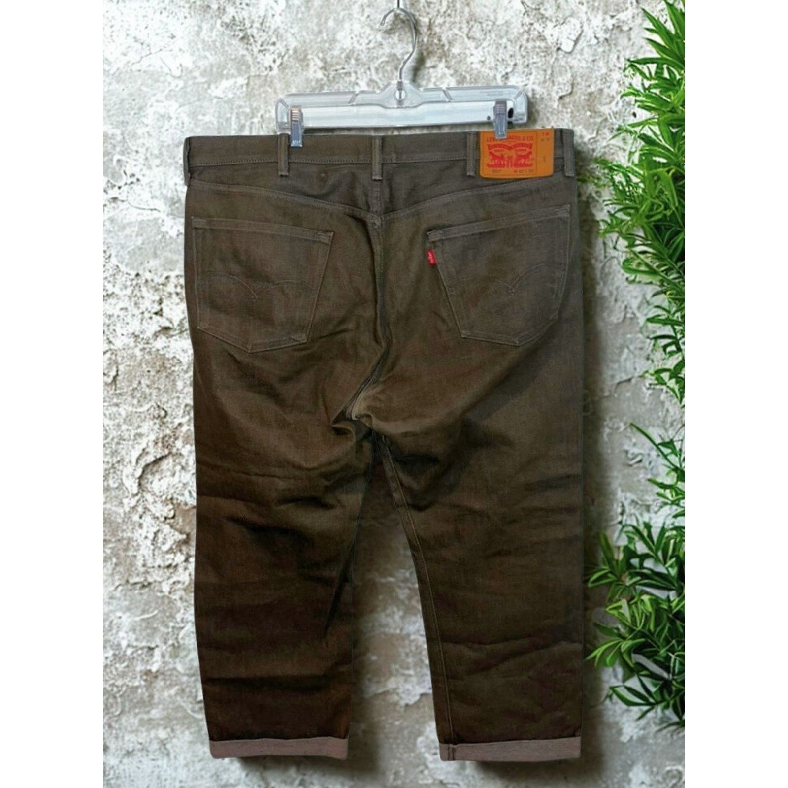 Levi's Levi’s 501 Jeans 42x30 Men White Oak Cone Denim Selvedge Size US 42 / EU 58 - 4 Thumbnail