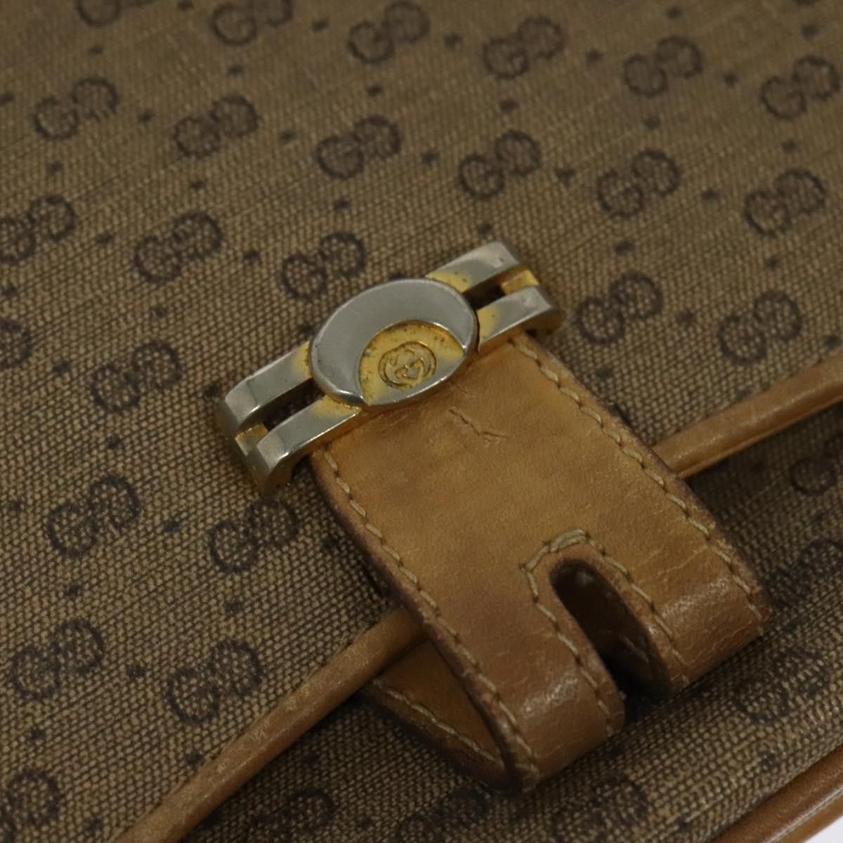 Gucci GUCCI Micro GG Supreme Shoulder Bag Pvc Beige Gold 001 406 Size ONE SIZE - 14 Thumbnail