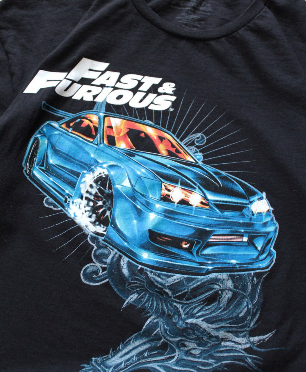 Japanese Brand 🔥 Vintage Fast and Furious Nissan GTR Japan Dragon T Shirt Size US XL / EU 56 / 4 - 2 Thumbnail