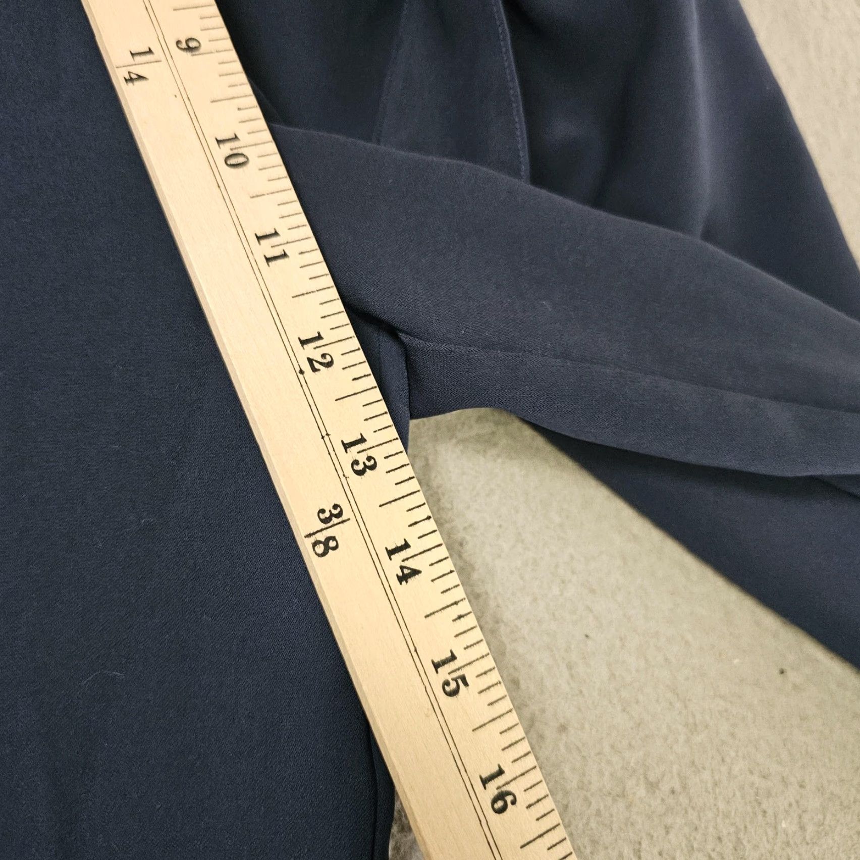 Lululemon Lululemon Noir Pants Blue 26x30 Stretch High Rise Wide Leg Wrinkle Free Career Size 28" / US 6 / IT 42 - 3 Thumbnail