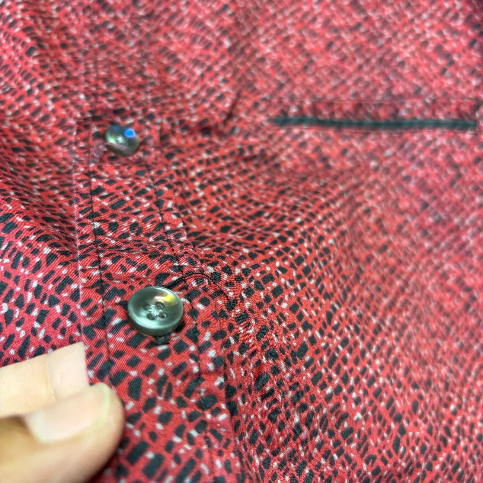 Other Vintage Casual Button Down Shirt Iridescent Button Geometric Size US L / EU 52-54 / 3 - 4 Thumbnail