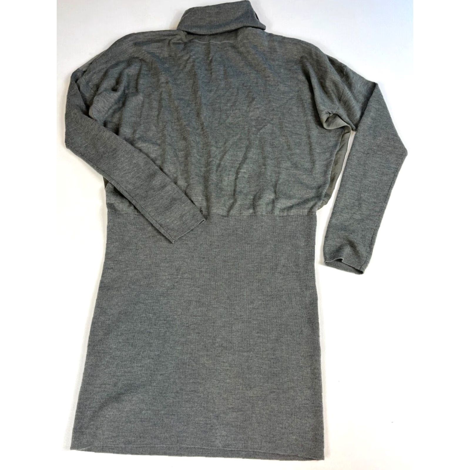 Allsaints AllSaints Flik Dress Knit Merino Wool Women M Gray Size M / US 6-8 / IT 42-44 - 3 Thumbnail