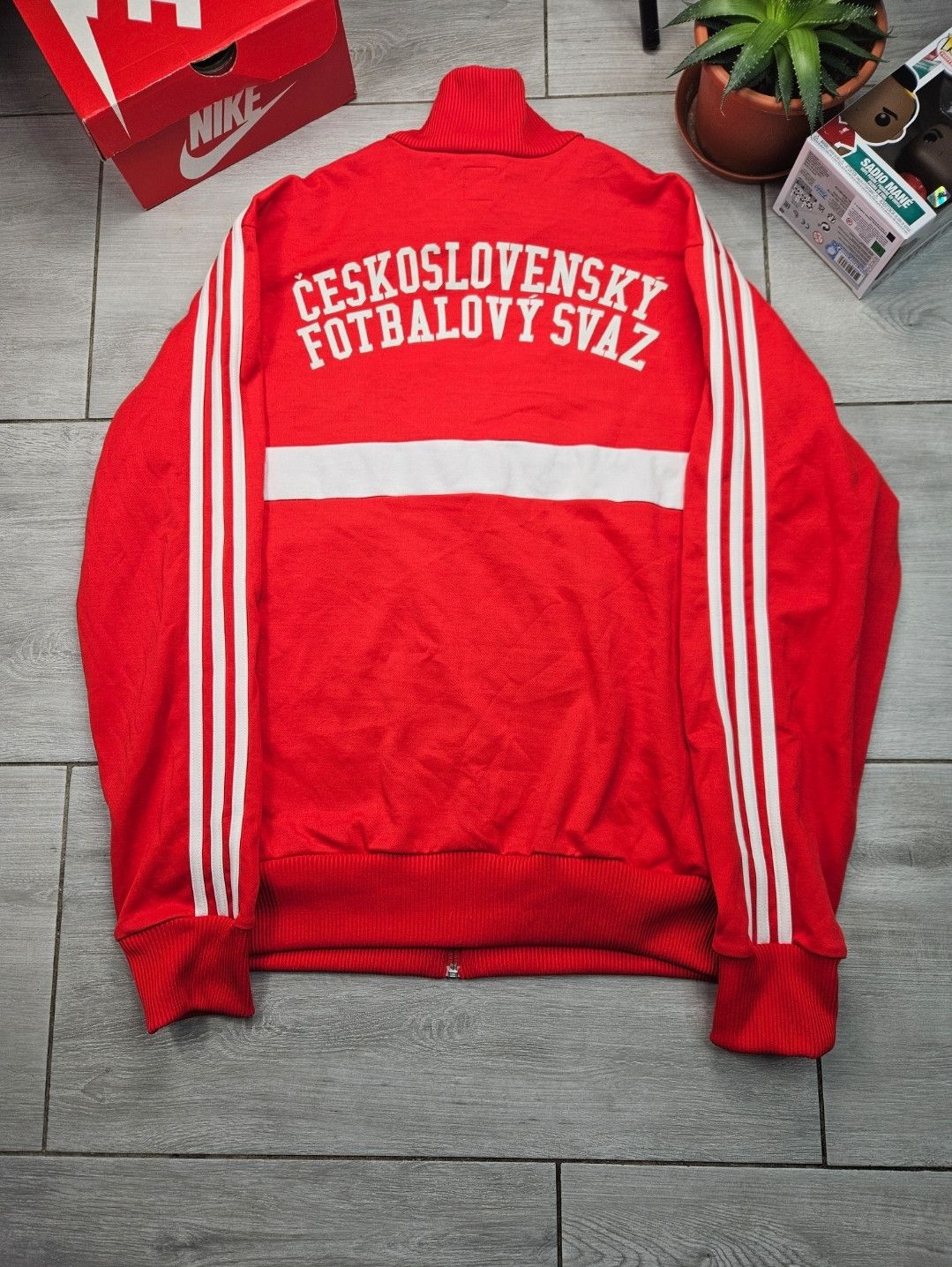 Adidas × Vintage Vintage Adidas Czechoslovakia football Track jacket Size US XL / EU 56 / 4 - 2 Thumbnail