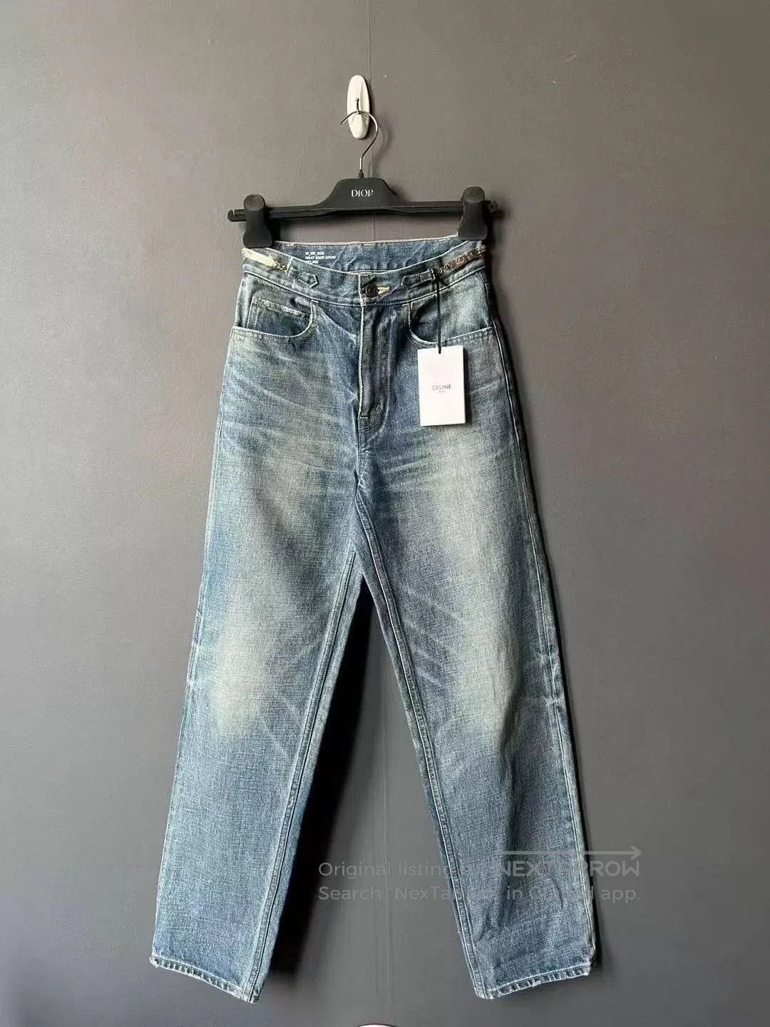 Celine celine margaret chain denim trousers. Size 25" / US 0 / IT 36 - 1 Thumbnail