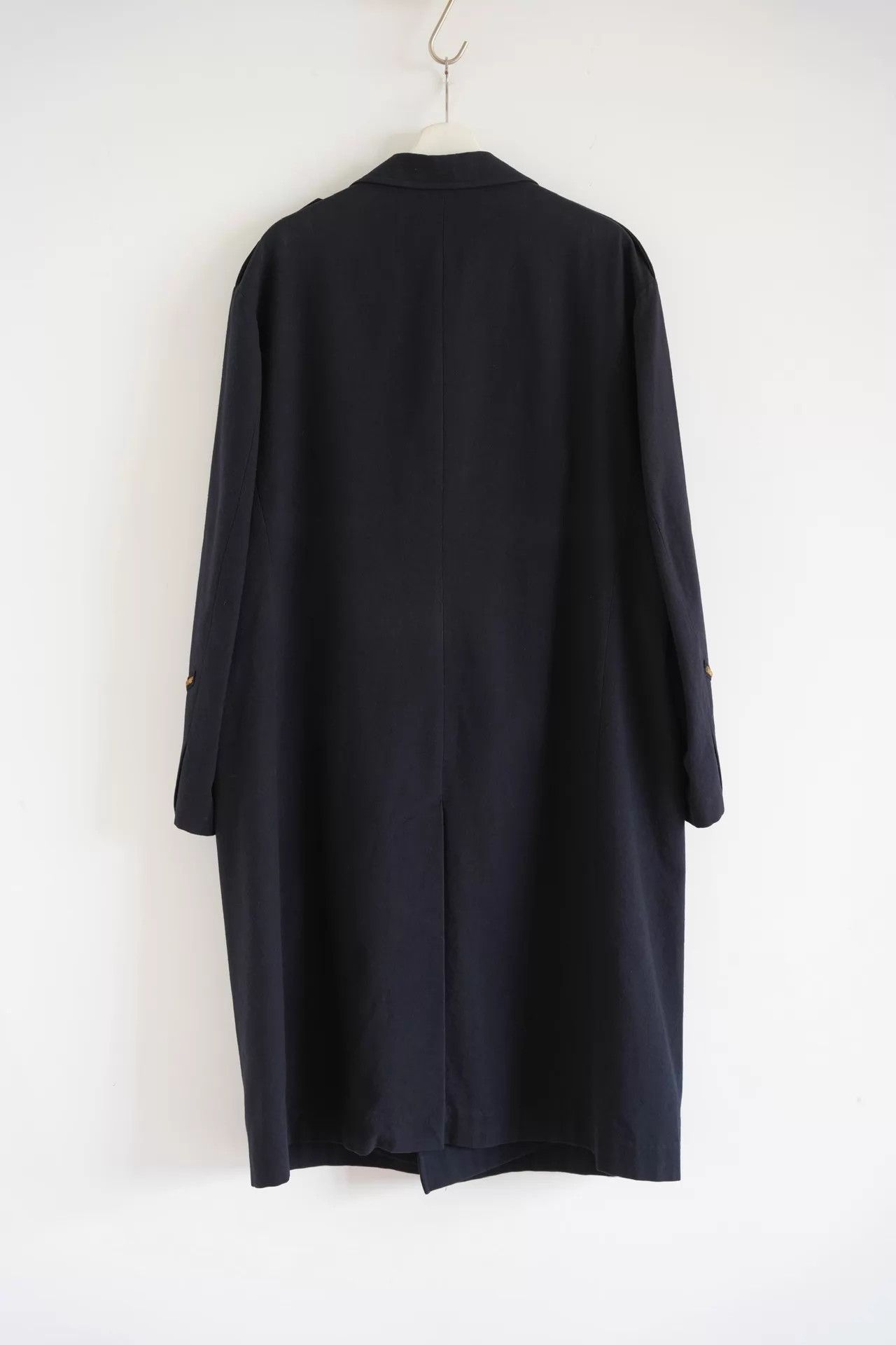 Yohji Yamamoto Yohji Yamamoto 90s Y's DB Gold Anchor Navy Coat Size US M / EU 48-50 / 2 - 2 Thumbnail