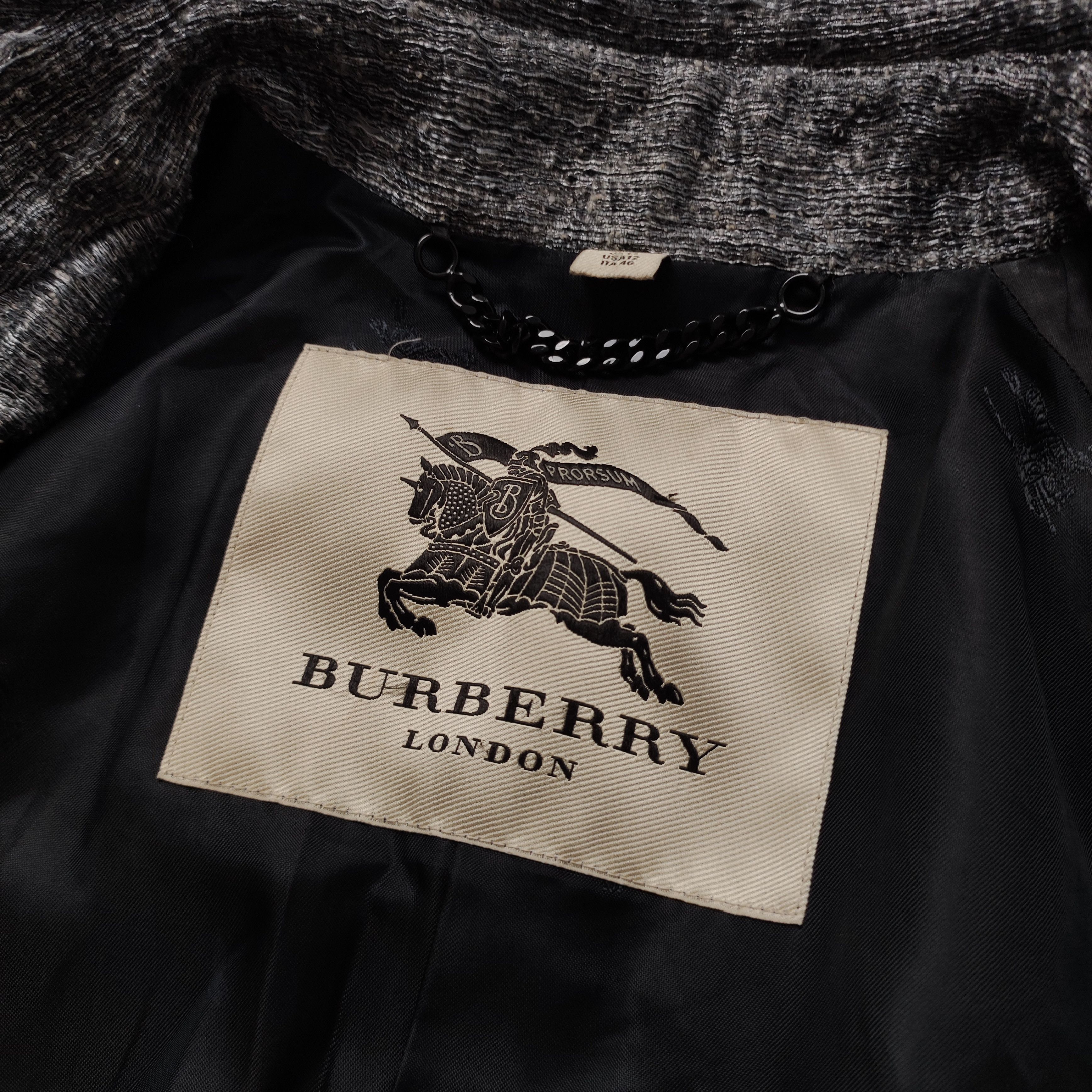 Burberry × Burberry Prorsum RARE Burberry London Main Line Gray Long Distressed Coat Size L / US 10 / IT 46 - 7 Thumbnail