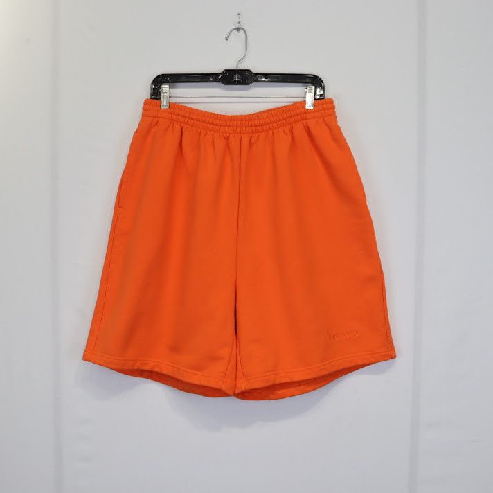 Balenciaga o1rshd1 BB Corp Sweat Short Molleton Bouclette in Orange Size US 32 / EU 48 - 1 Thumbnail