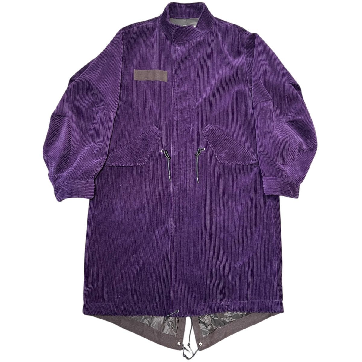 Sacai 2024-2025 Fall Winter Cotton Corduroy Purple Coat