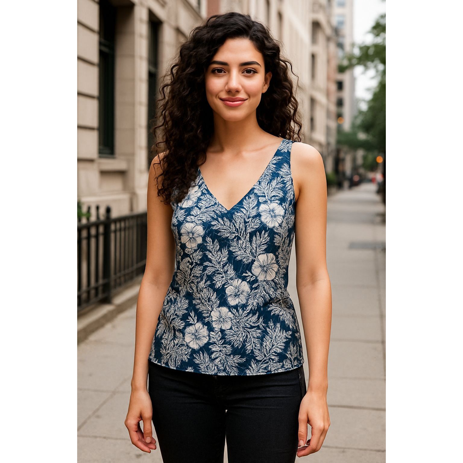 Abigail Borg Botanical Print Size 0 for J Crew Navy Floral