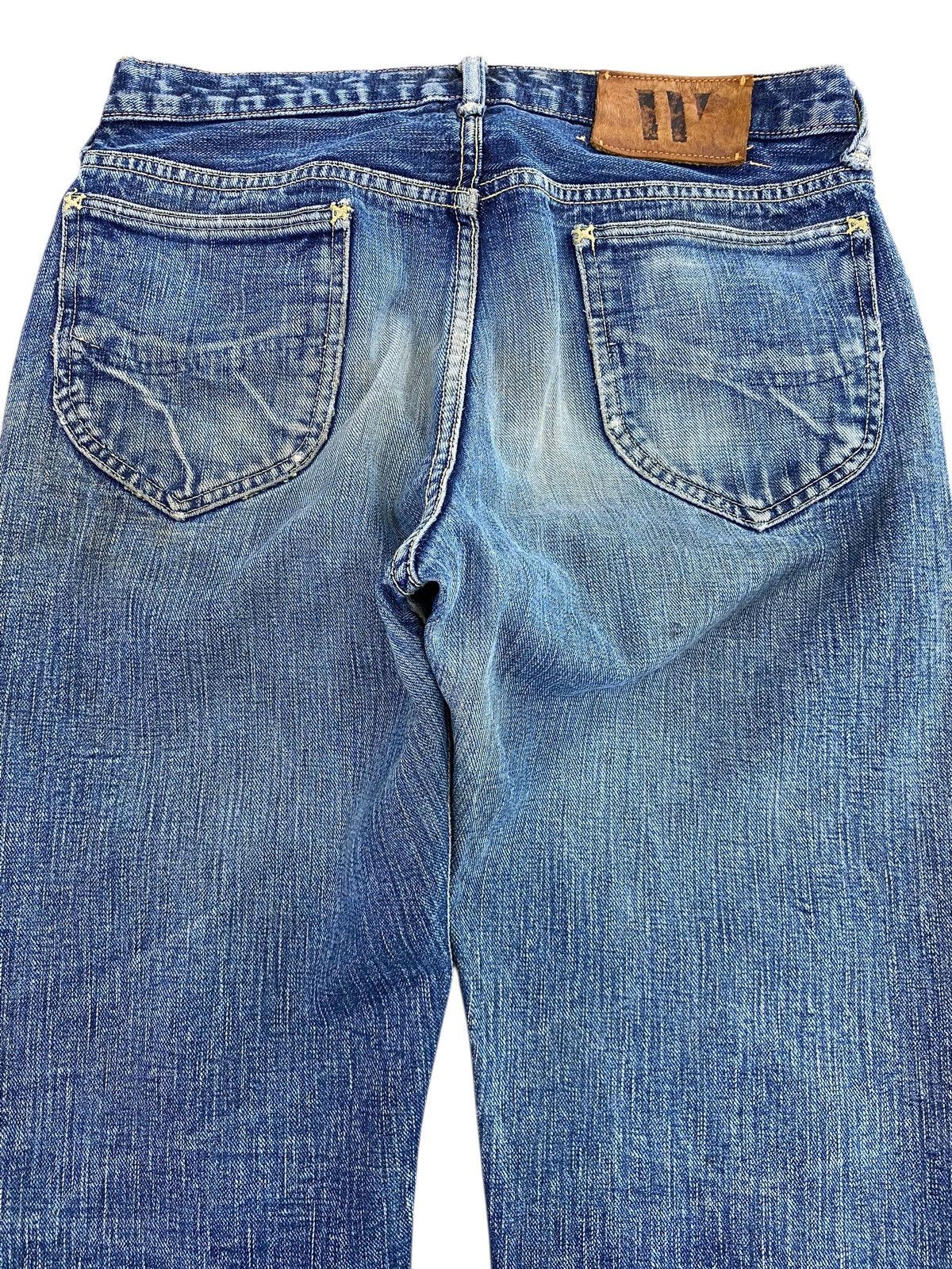 Japanese Brand Japanese Brand Whiskered & Faded Wash Style Wide Fit Jeans Size US 30 / EU 46 - 4 Thumbnail