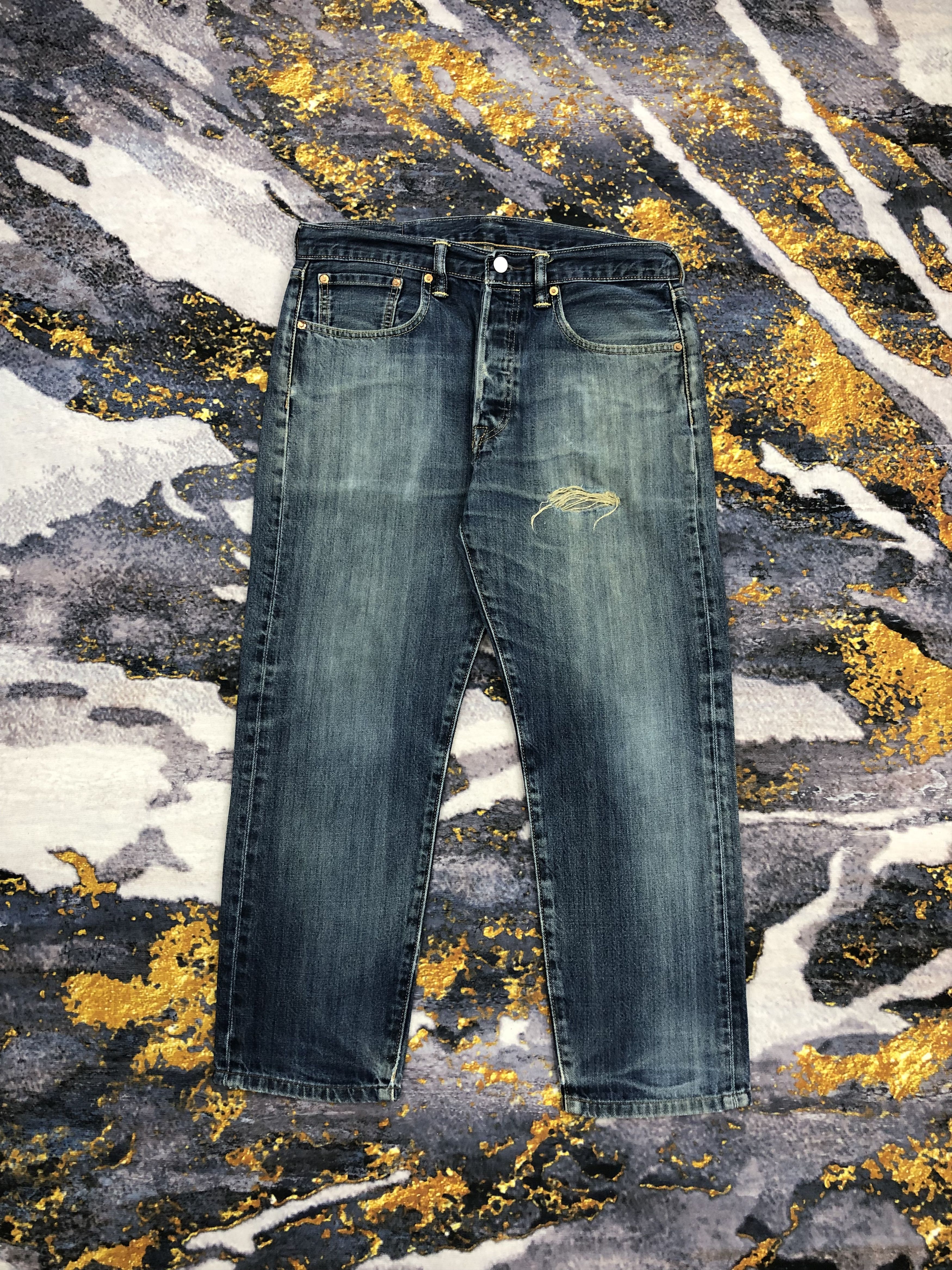 Levi's Vintage Levis 501 ct Faded Blue Jeans DPP0061 Size US 34 / EU 50 - 1 Thumbnail