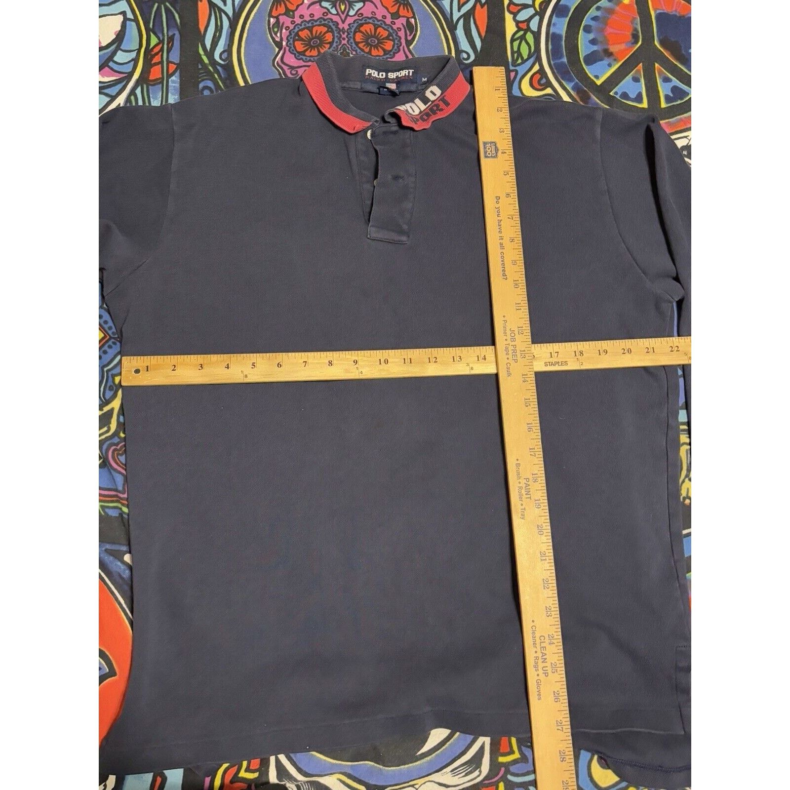 Ralph Lauren vintage spellout collar polo sport long sleeve blue size M Size US M / EU 48-50 / 2 - 5 Thumbnail