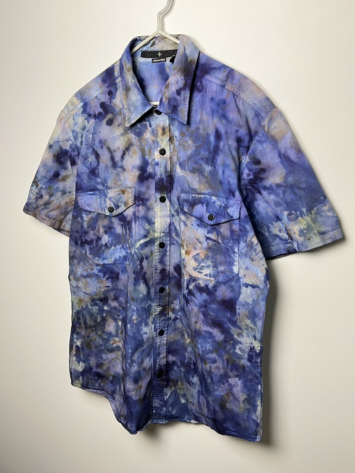 Stone Island stone island night camo shirt 1/1 tie dye shirt L-Xl Size US XL / EU 56 / 4 - 2 Thumbnail