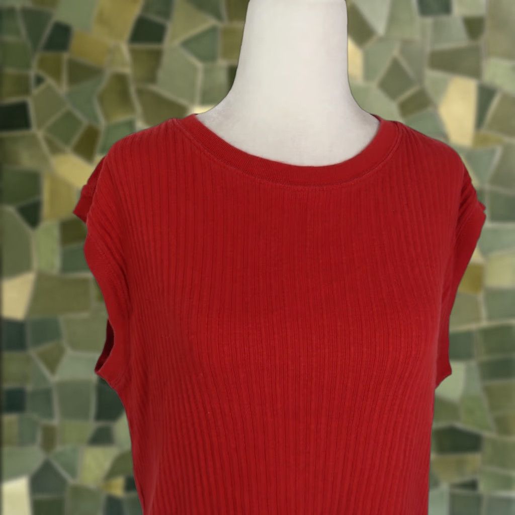 Vintage VINTAGE Ferruche Originals Muscle Tank Top Tee Red Burgundy 90s Mens L T-Shirt Sleeveless Cotton Shirt Women not applicable Size US L / EU 52-54 / 3 - 1 Thumbnail