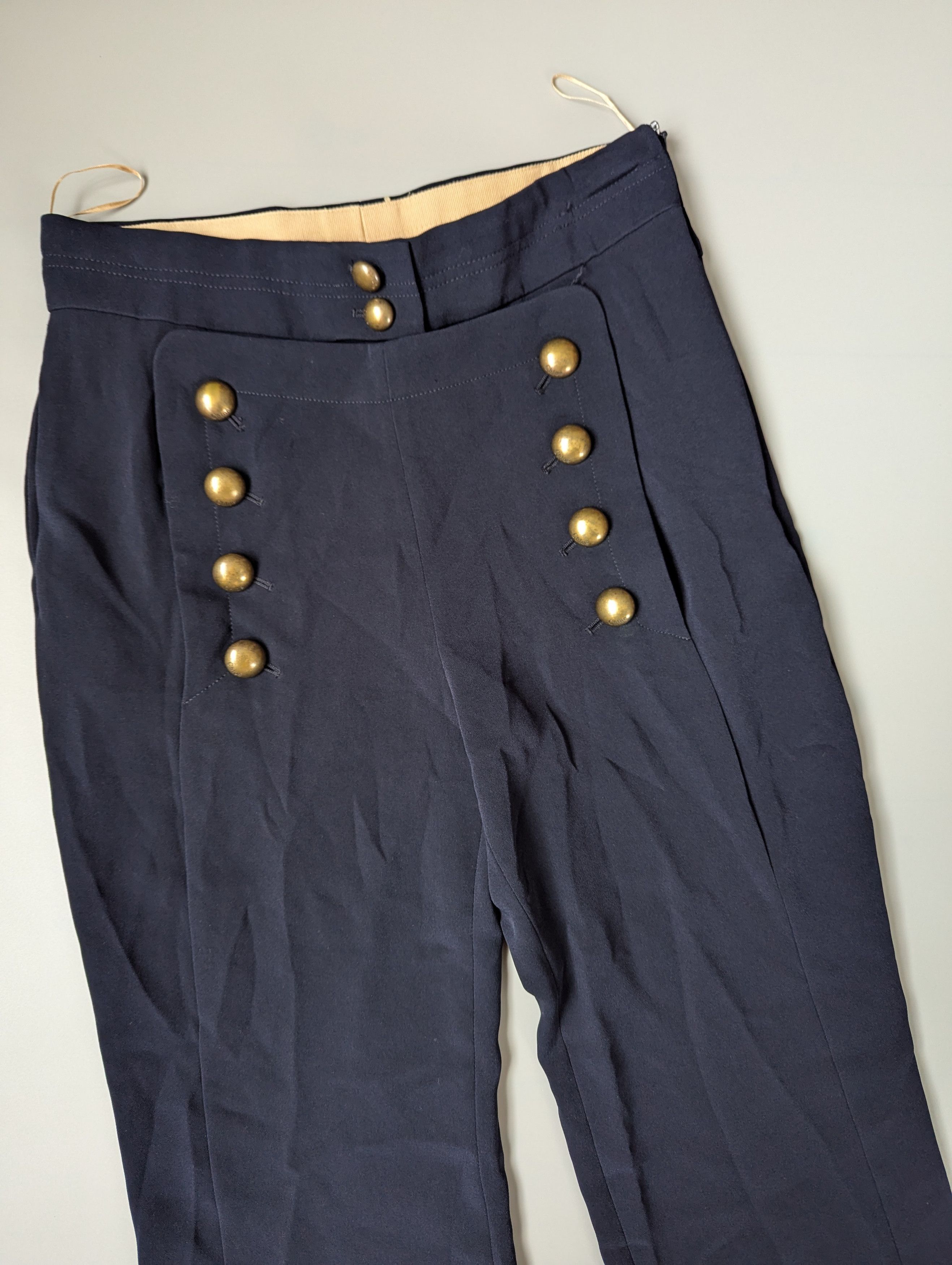 Chloe Chloé Straight pants navy Size 25" / US 0 / IT 36 - 2 Thumbnail